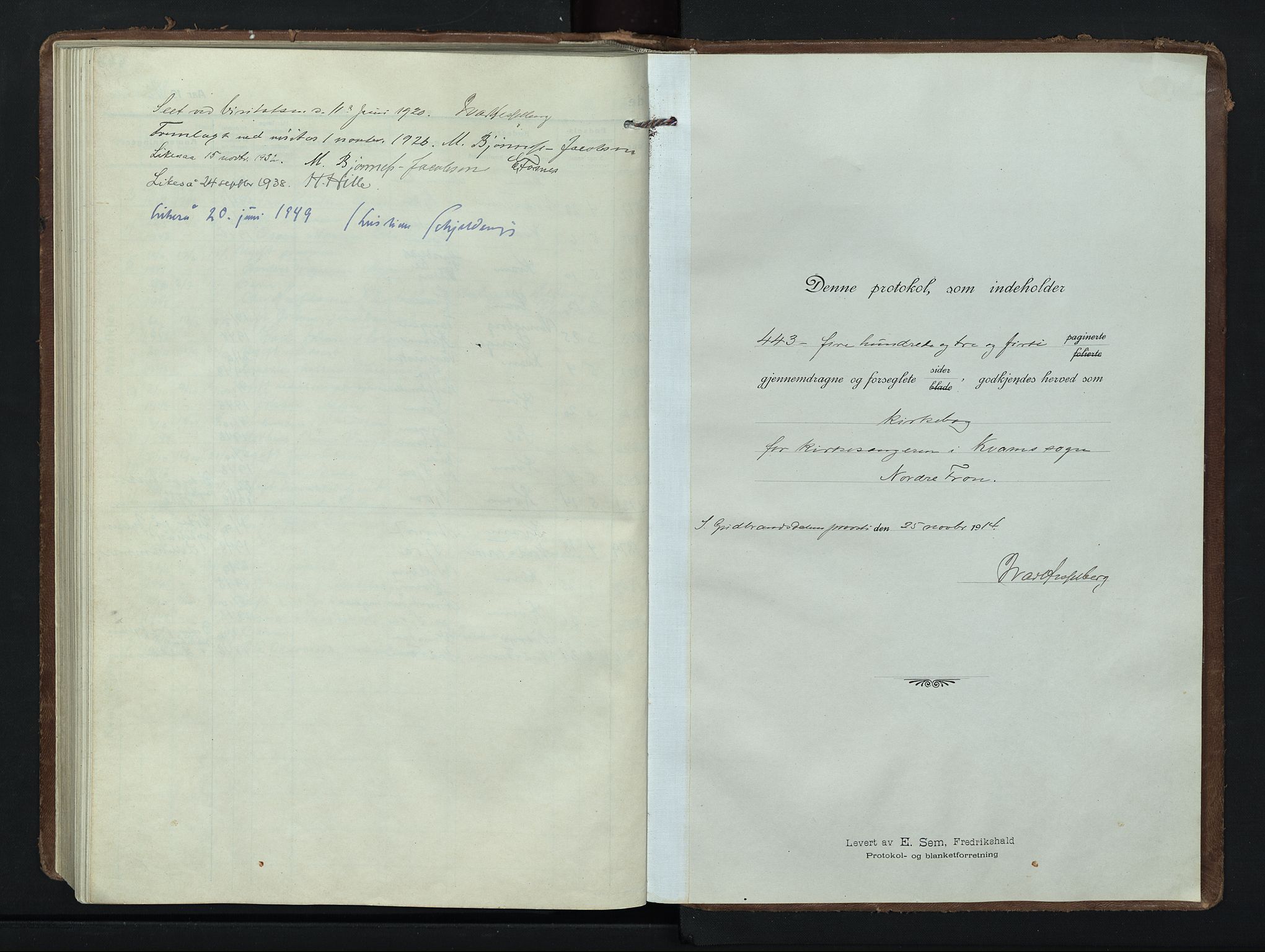 Nord-Fron prestekontor, AV/SAH-PREST-080/H/Ha/Hab/L0008: Klokkerbok nr. 8, 1915-1948