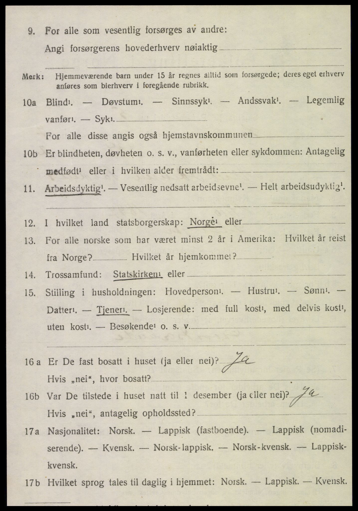SAT, Folketelling 1920 for 1736 Snåsa herred, 1920, s. 3031