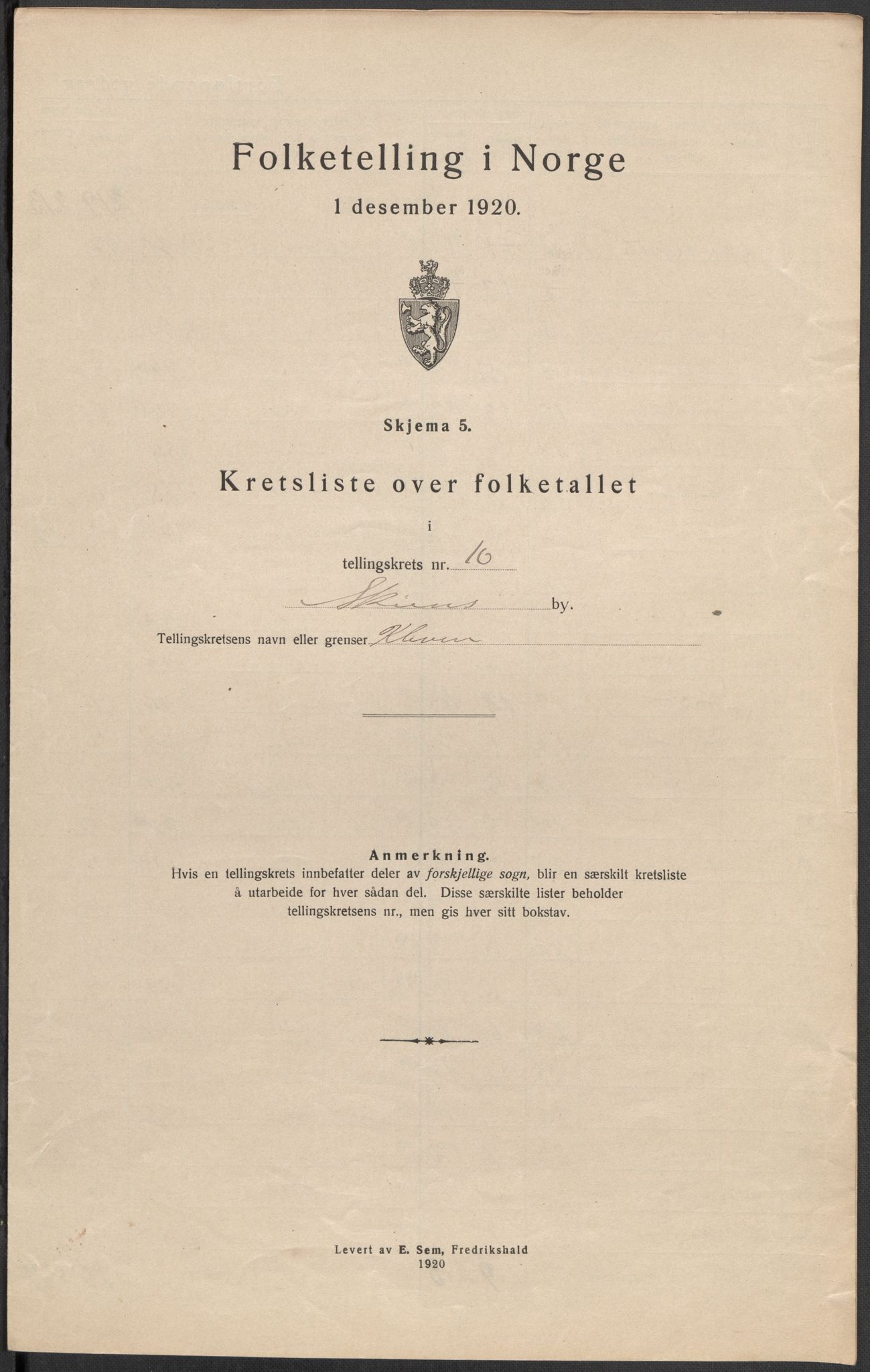 SAKO, Folketelling 1920 for 0806 Skien kjøpstad, 1920, s. 52