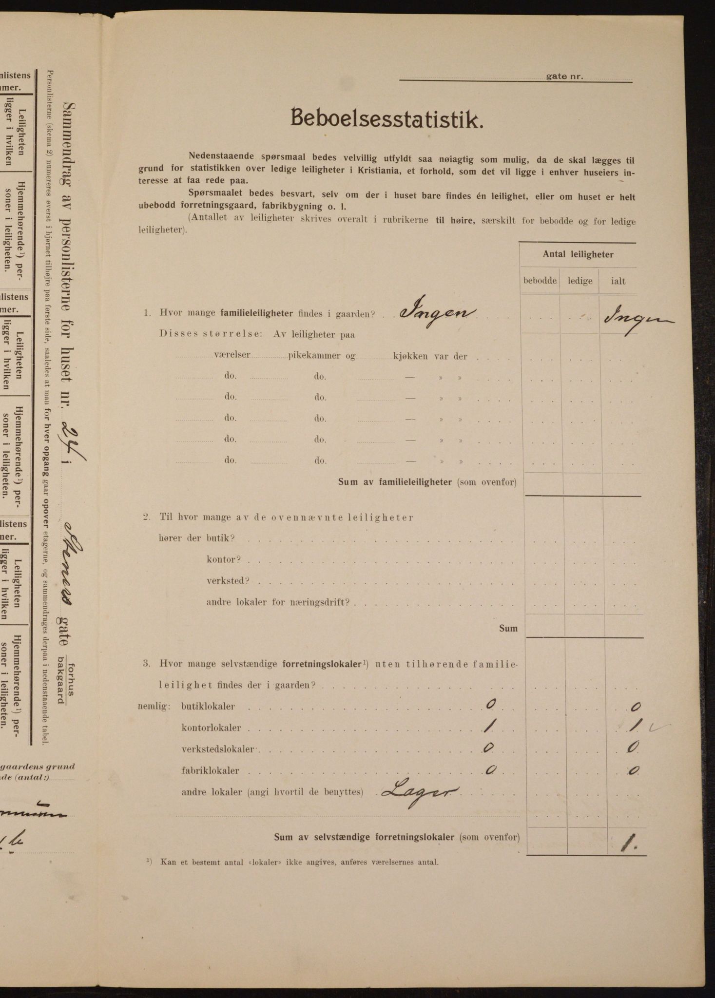 OBA, Kommunal folketelling 1.2.1910 for Kristiania, 1910, s. 96441