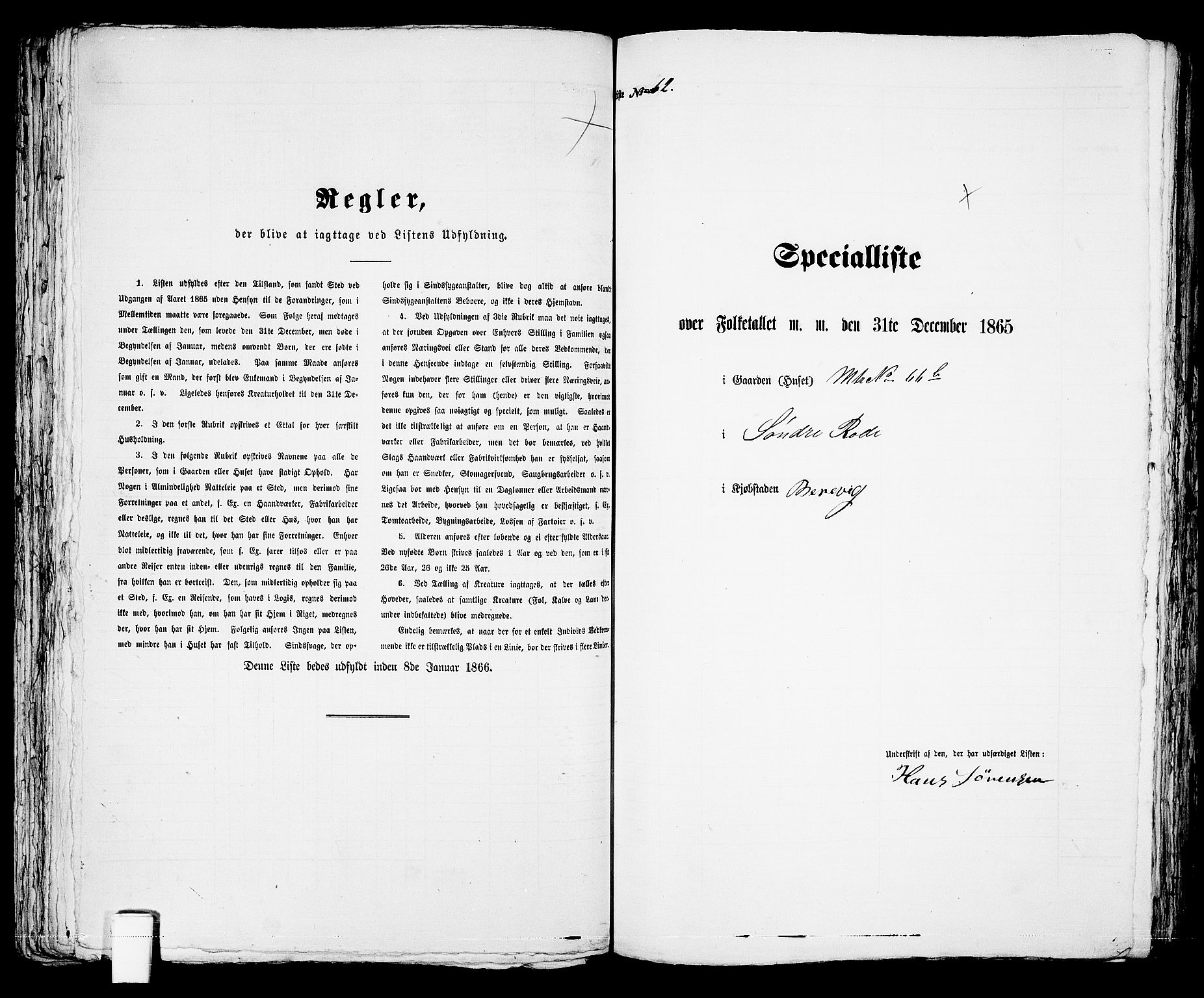 RA, Folketelling 1865 for 0804P Brevik prestegjeld, 1865, s. 501