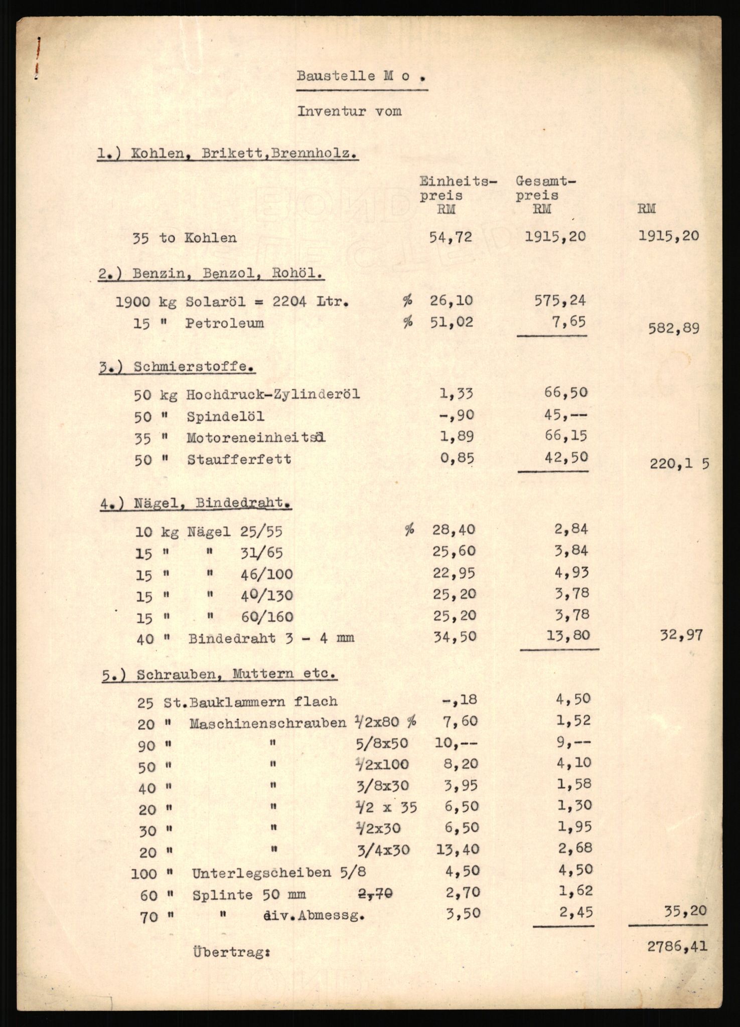 Tyske arkiver, Organisation Todt (OT), Einsatzgruppe Wiking, AV/RA-RAFA-2188/2/H/Hd/Hda/L0029/0002: Diverse, Zone Bergen / Diverse, 1940-1945, s. 85