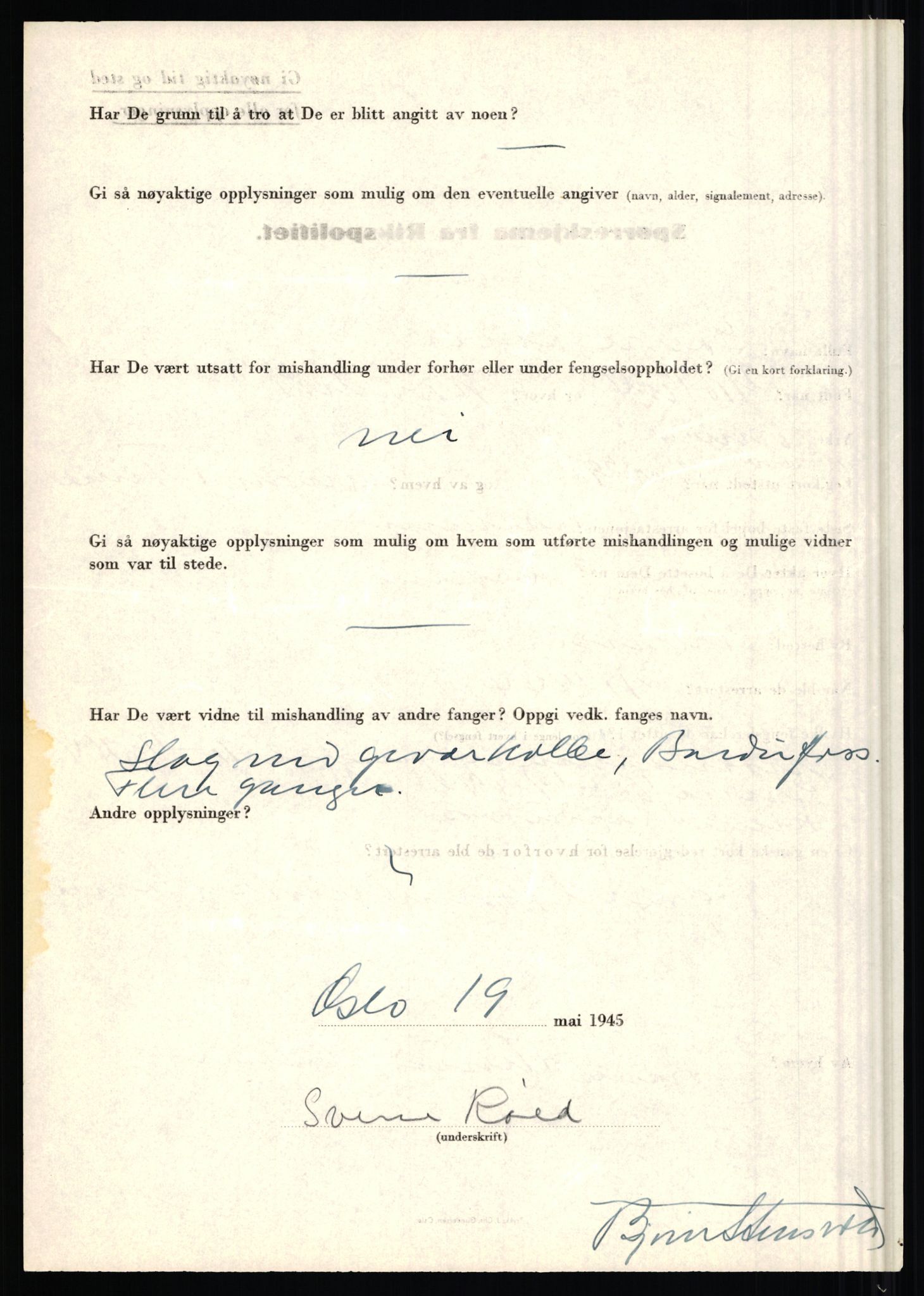 Rikspolitisjefen, AV/RA-S-1560/L/L0014: Pettersen, Aksel - Savosnick, Ernst, 1940-1945, s. 913