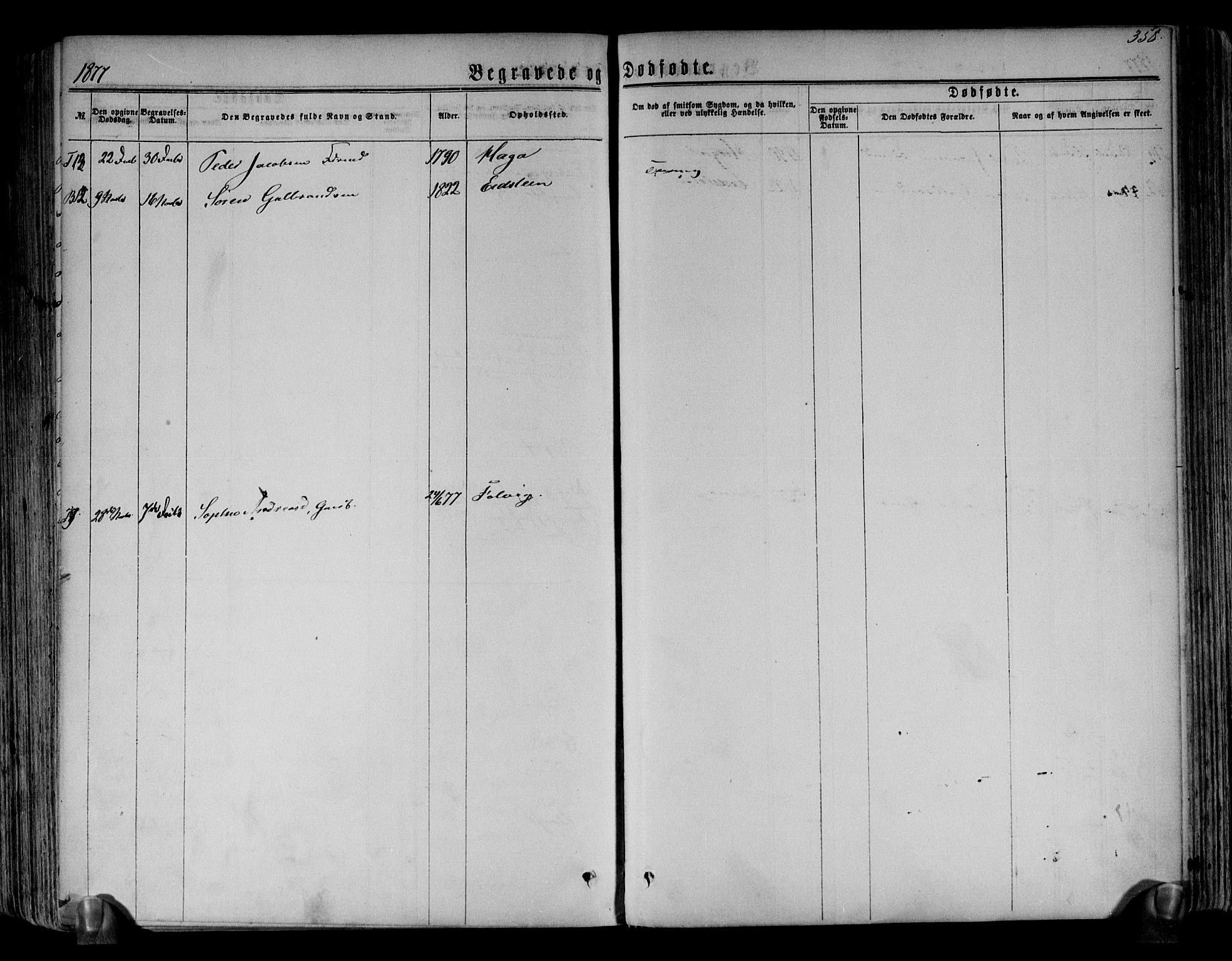 Brunlanes kirkebøker, AV/SAKO-A-342/F/Fa/L0005: Ministerialbok nr. I 5, 1862-1877, s. 358