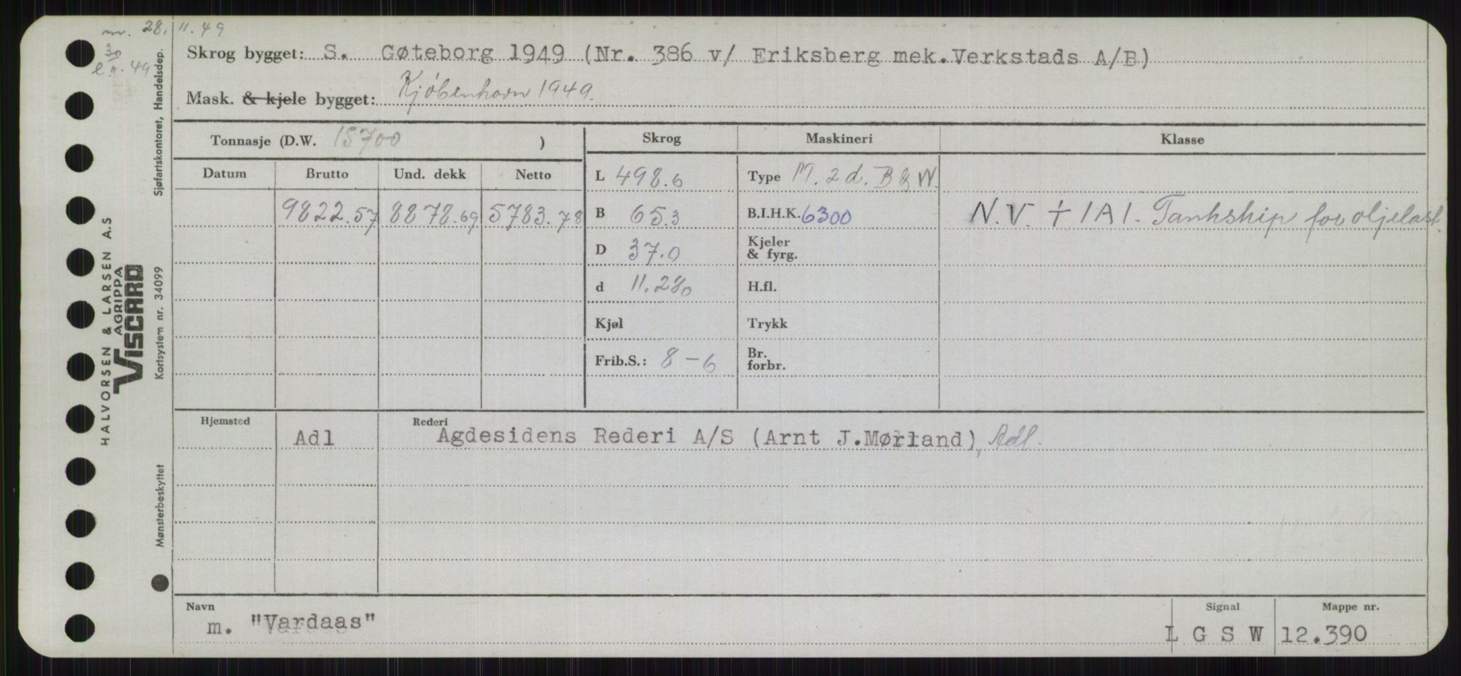 Sjøfartsdirektoratet med forløpere, Skipsmålingen, AV/RA-S-1627/H/Hb/L0005: Fartøy, T-Å, s. 275