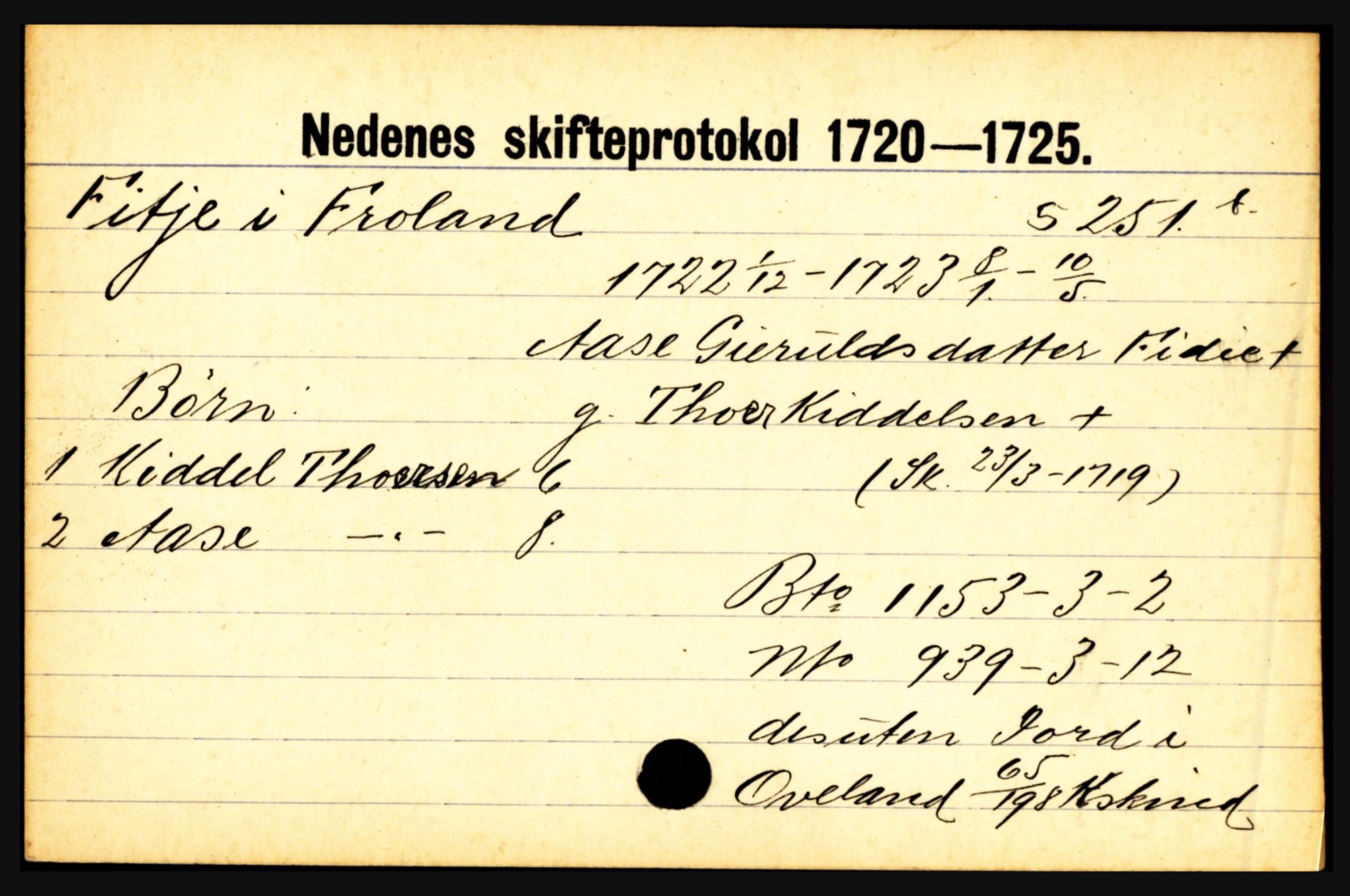 Nedenes sorenskriveri før 1824, AV/SAK-1221-0007/H, s. 6717