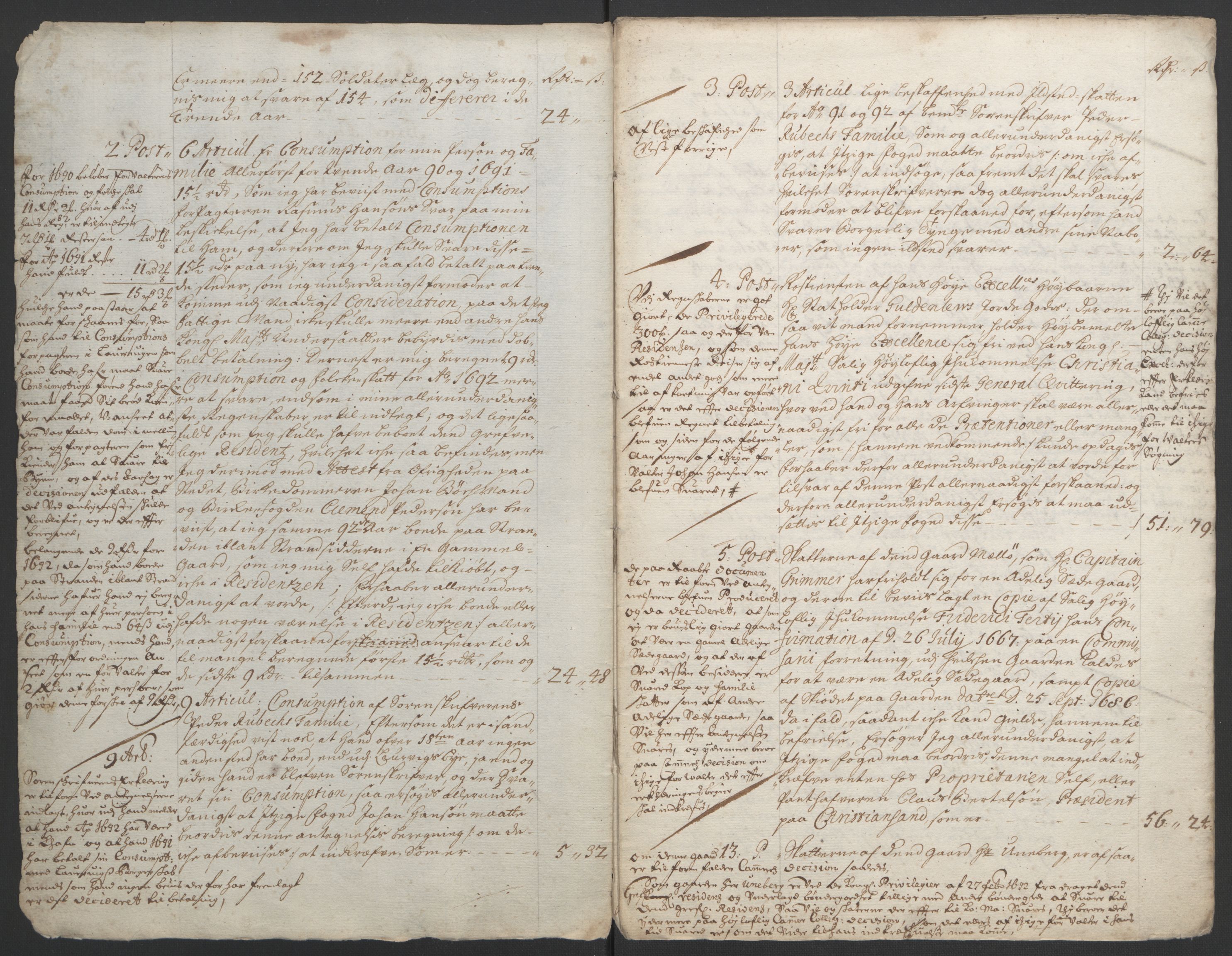 Rentekammeret inntil 1814, Reviderte regnskaper, Fogderegnskap, RA/EA-4092/R33/L1973: Fogderegnskap Larvik grevskap, 1692, s. 192