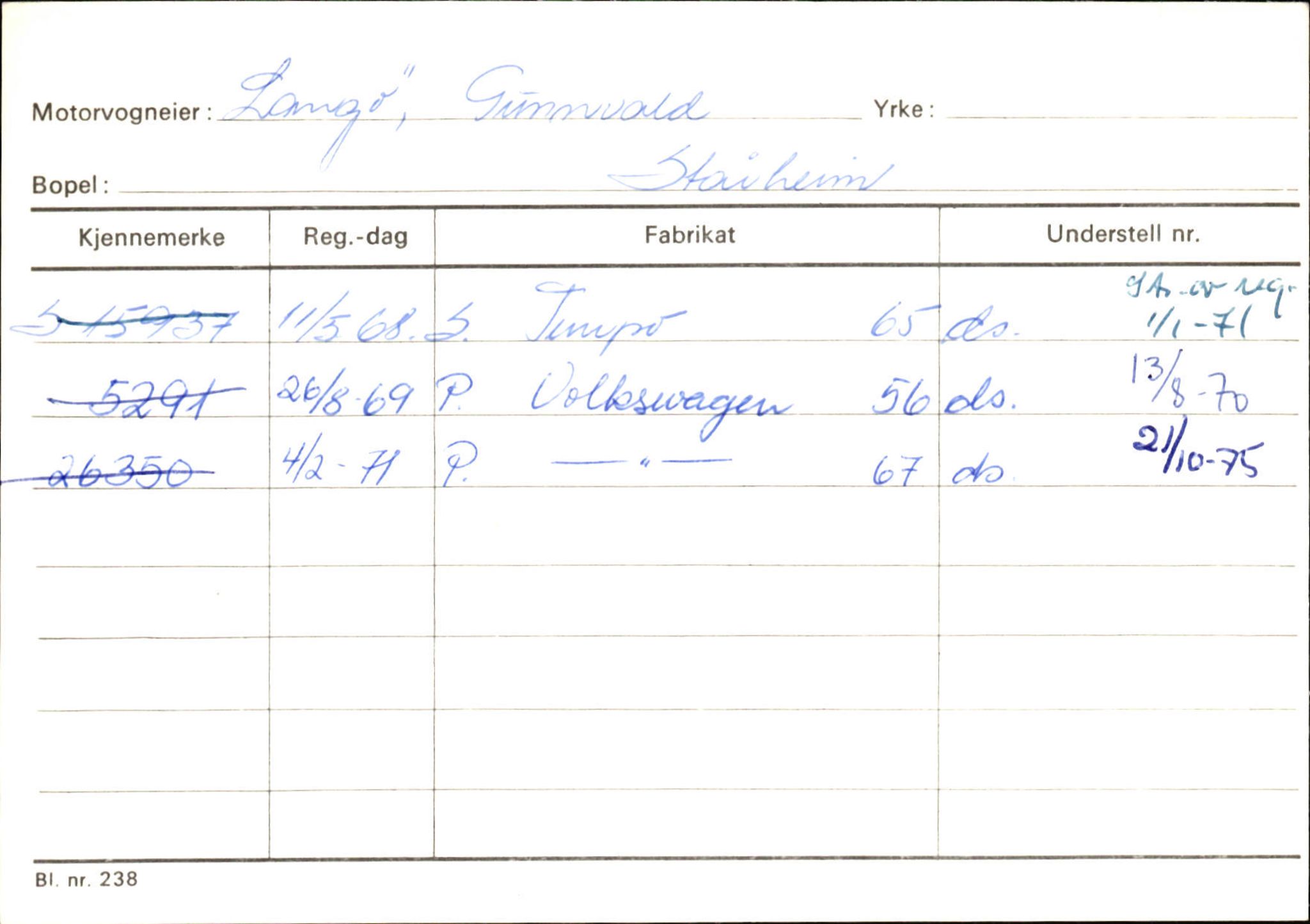 Statens vegvesen, Sogn og Fjordane vegkontor, AV/SAB-A-5301/4/F/L0129: Eigarregistrer Eid A-S, 1945-1975, s. 1326