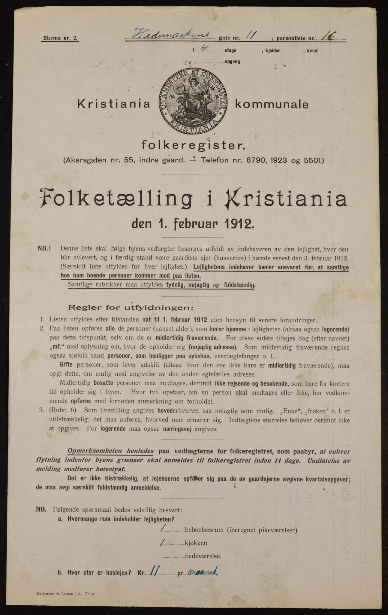 OBA, Kommunal folketelling 1.2.1912 for Kristiania, 1912, s. 36285