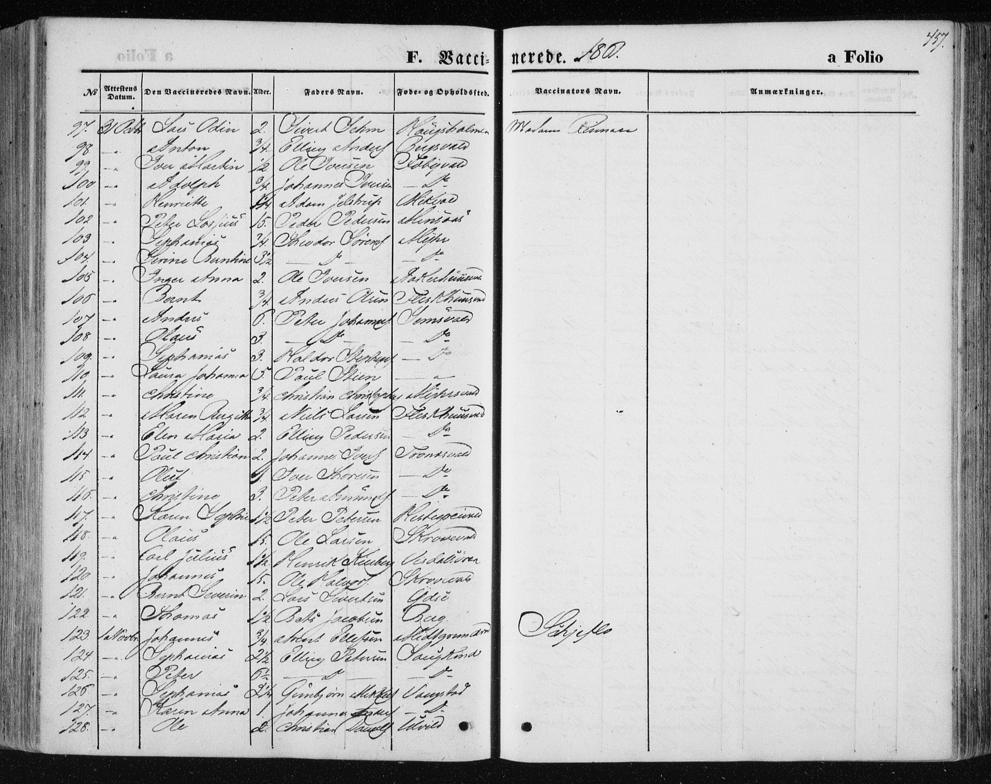Ministerialprotokoller, klokkerbøker og fødselsregistre - Nord-Trøndelag, AV/SAT-A-1458/723/L0241: Ministerialbok nr. 723A10, 1860-1869, s. 457