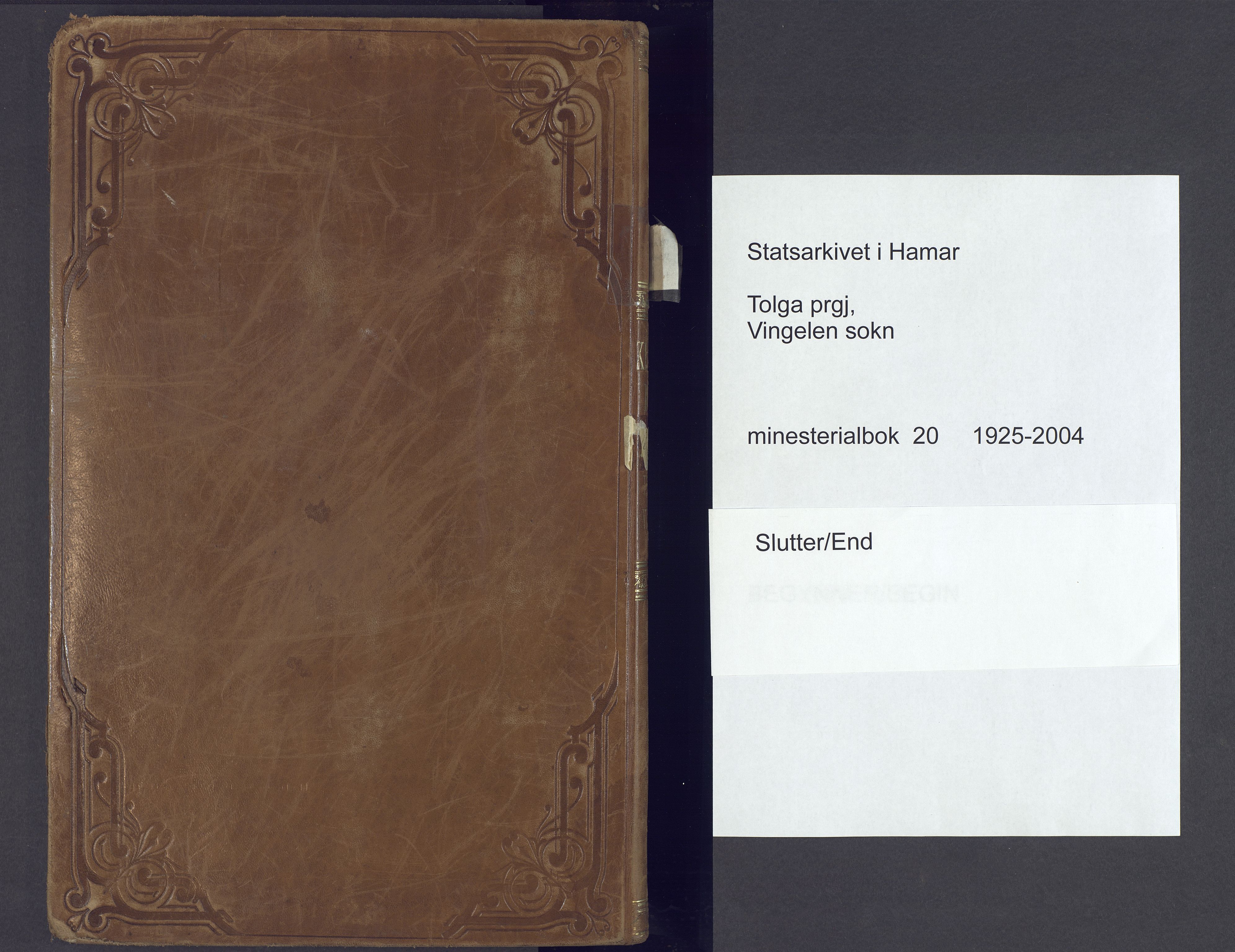 Tolga prestekontor, AV/SAH-PREST-062/K/L0020: Ministerialbok nr. 20, 1925-2004