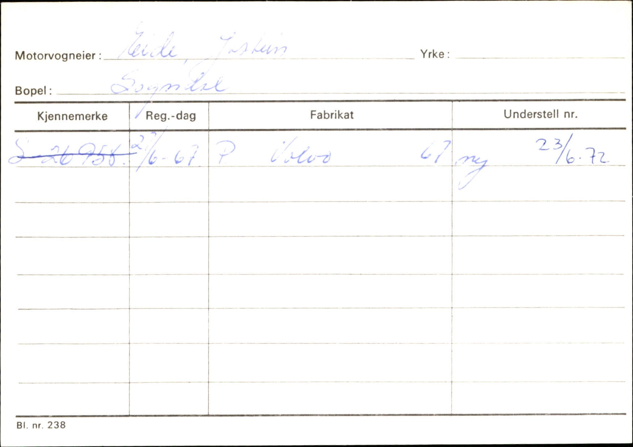 Statens vegvesen, Sogn og Fjordane vegkontor, AV/SAB-A-5301/4/F/L0124: Eigarregister Sogndal A-U, 1945-1975, s. 342