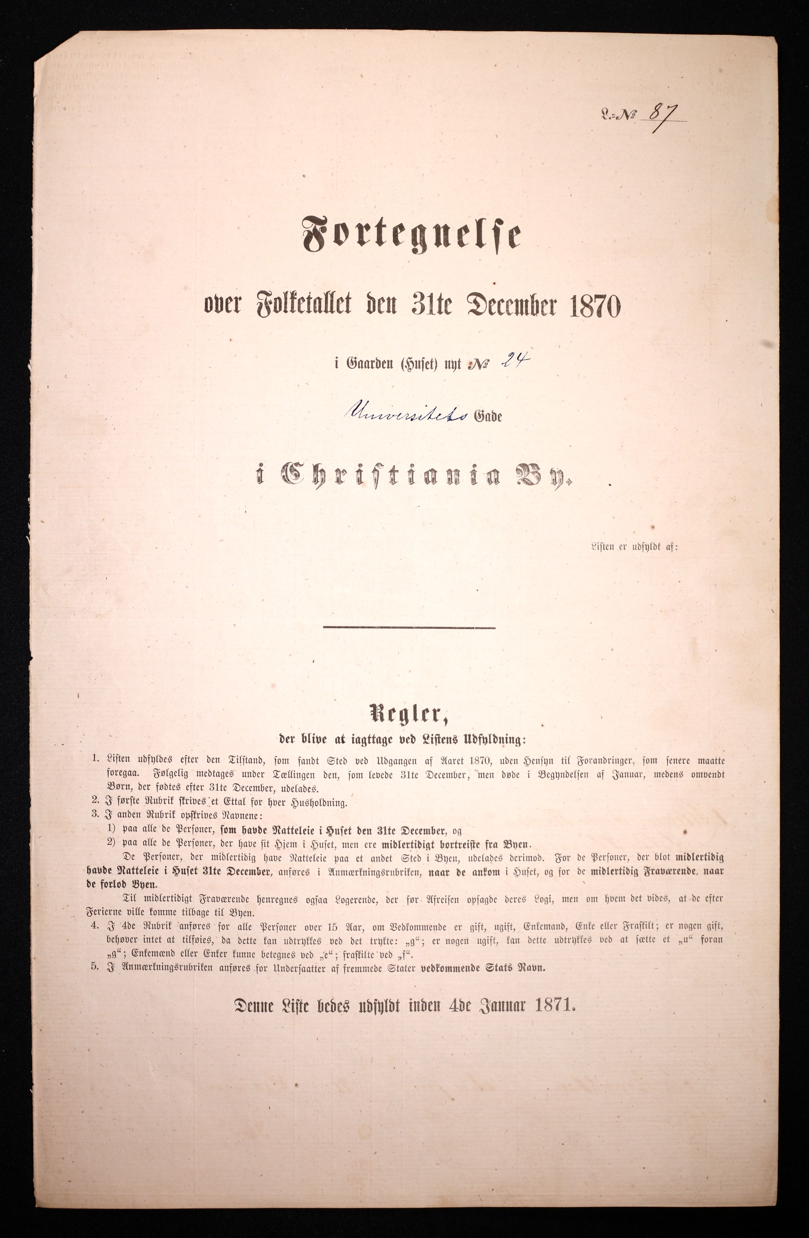 RA, Folketelling 1870 for 0301 Kristiania kjøpstad, 1870, s. 4550