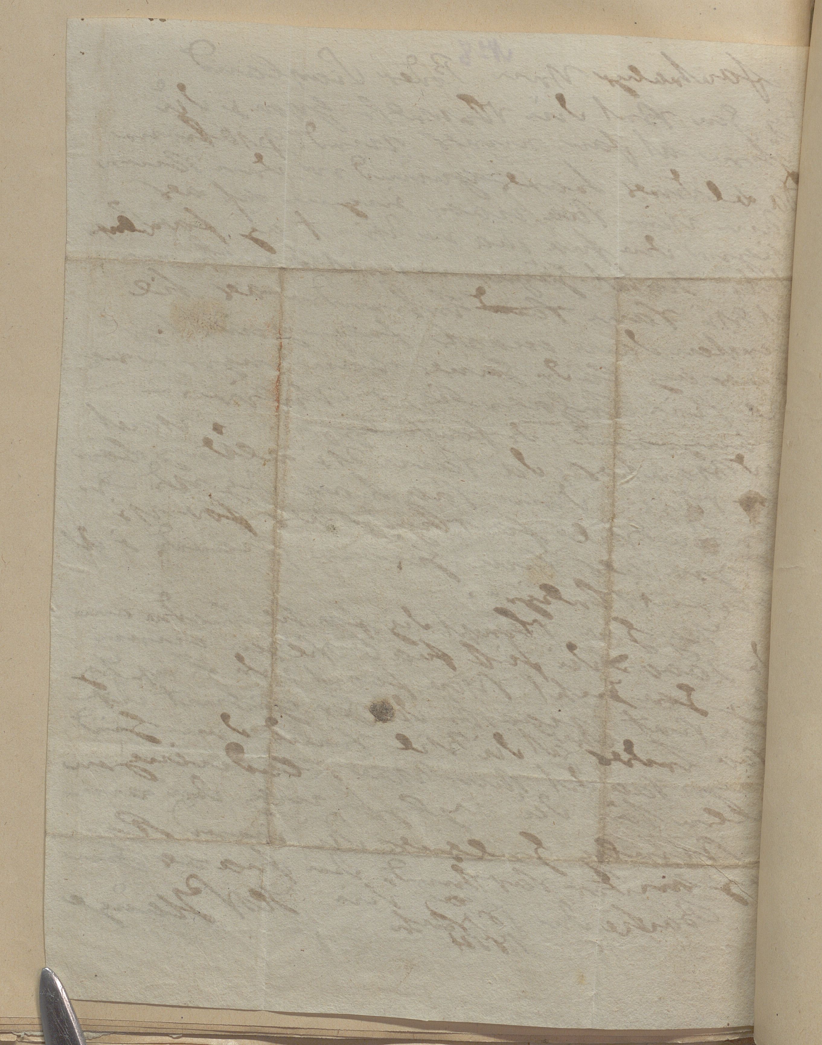 Heggtveitsamlingen, TMF/A-1007/H/L0050: Innbundne brev, Ms A, med innlagt registratur. , 1800-1850