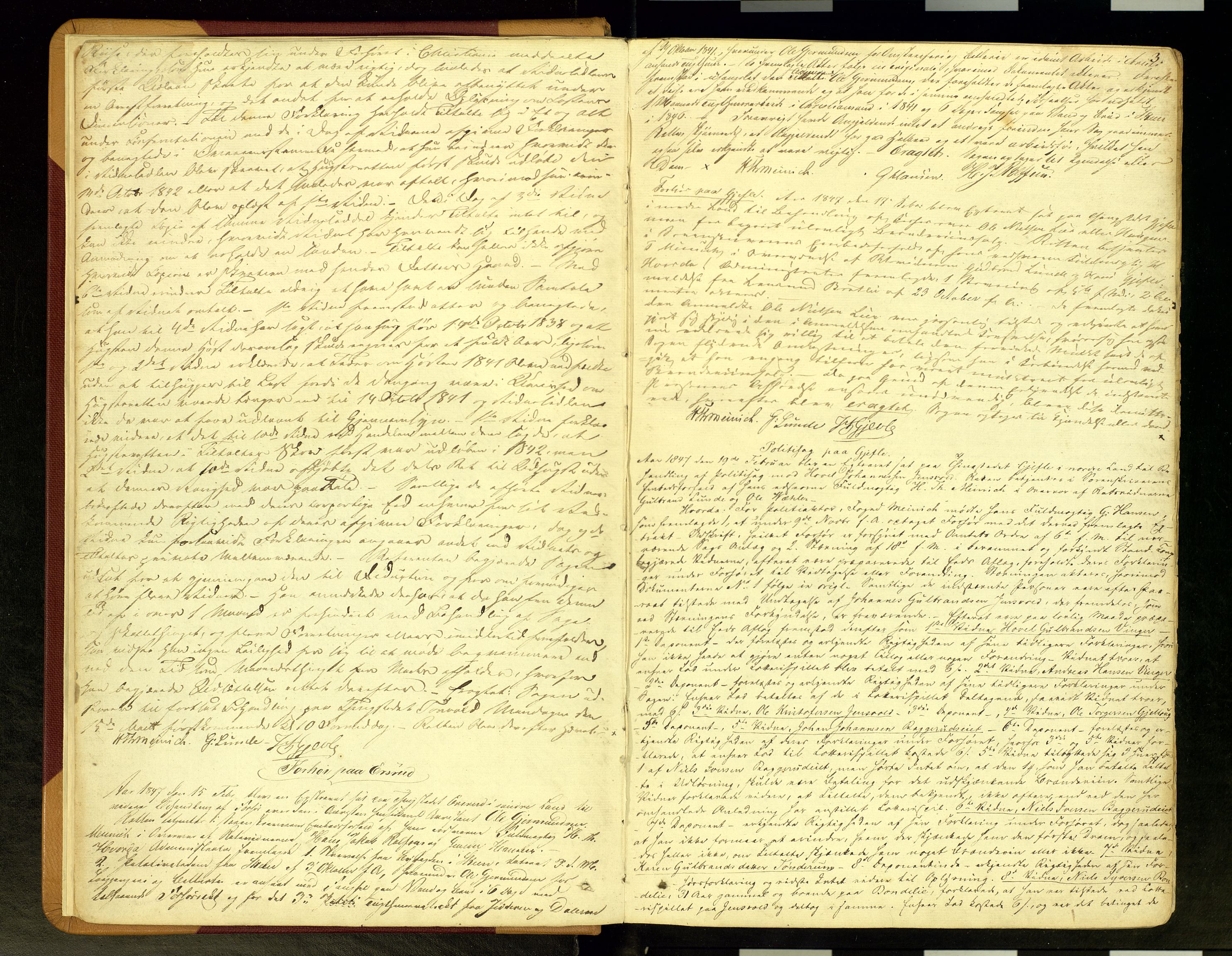 Hadeland og Land tingrett, AV/SAH-TING-010/G/Gc/L0006: Ekstrarettsprotokoll, 1847-1857, s. 3