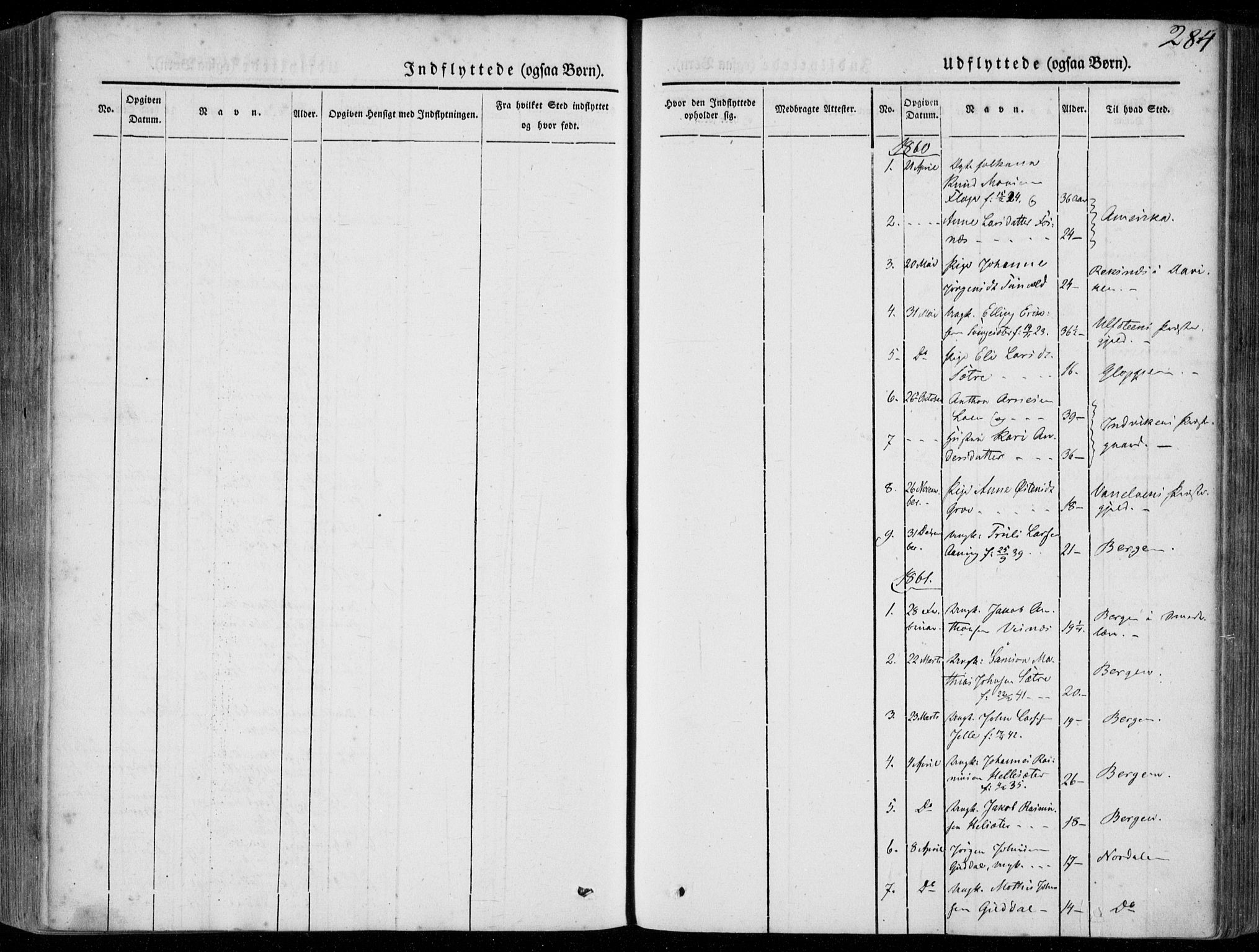 Stryn Sokneprestembete, SAB/A-82501: Ministerialbok nr. A 2, 1844-1861, s. 284