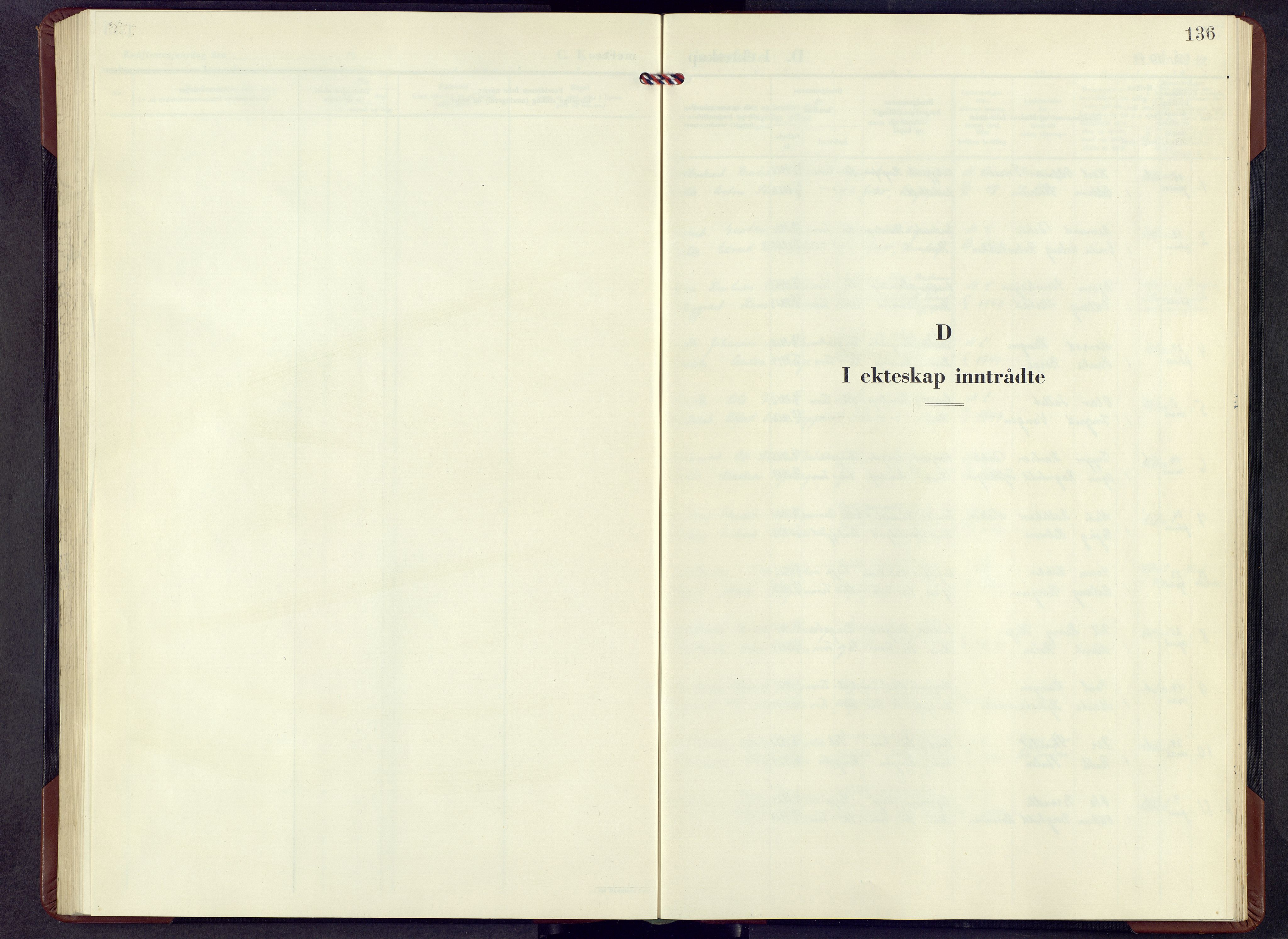 Sør-Fron prestekontor, SAH/PREST-010/H/Ha/Hab/L0007: Klokkerbok nr. 7, 1949-1962, s. 136