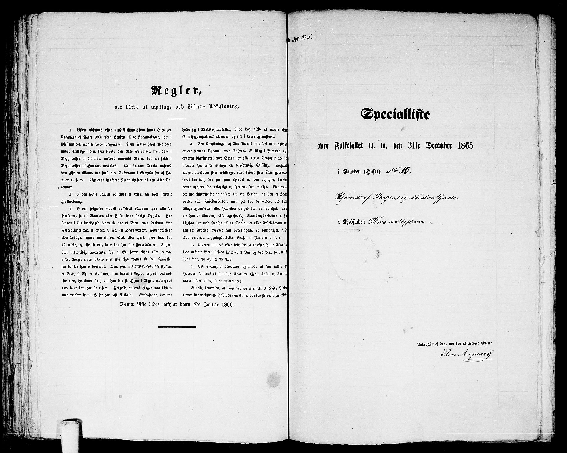 RA, Folketelling 1865 for 1601 Trondheim kjøpstad, 1865, s. 873