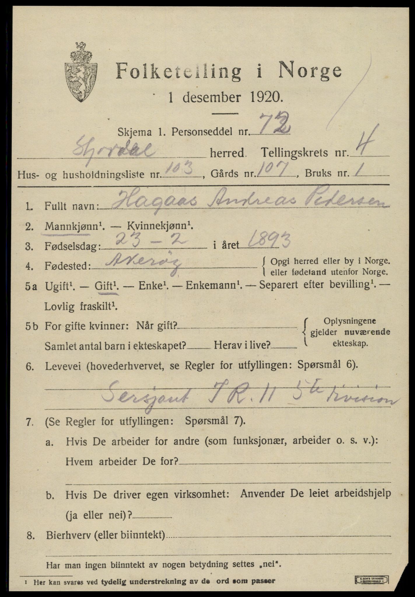 SAT, Folketelling 1920 for 1714 Stjørdal herred, 1920, s. 5986