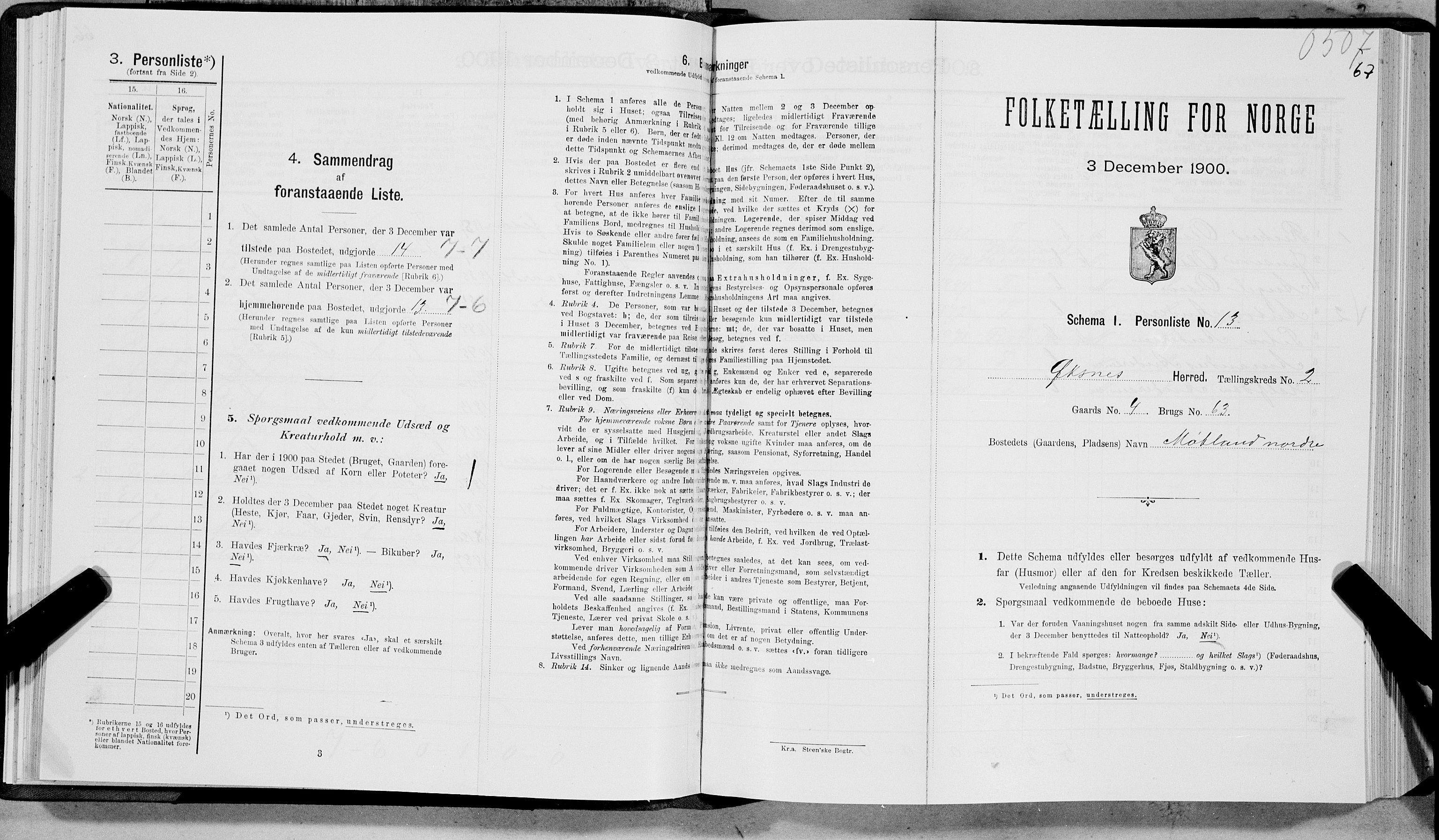 SAT, Folketelling 1900 for 1868 Øksnes herred, 1900, s. 89