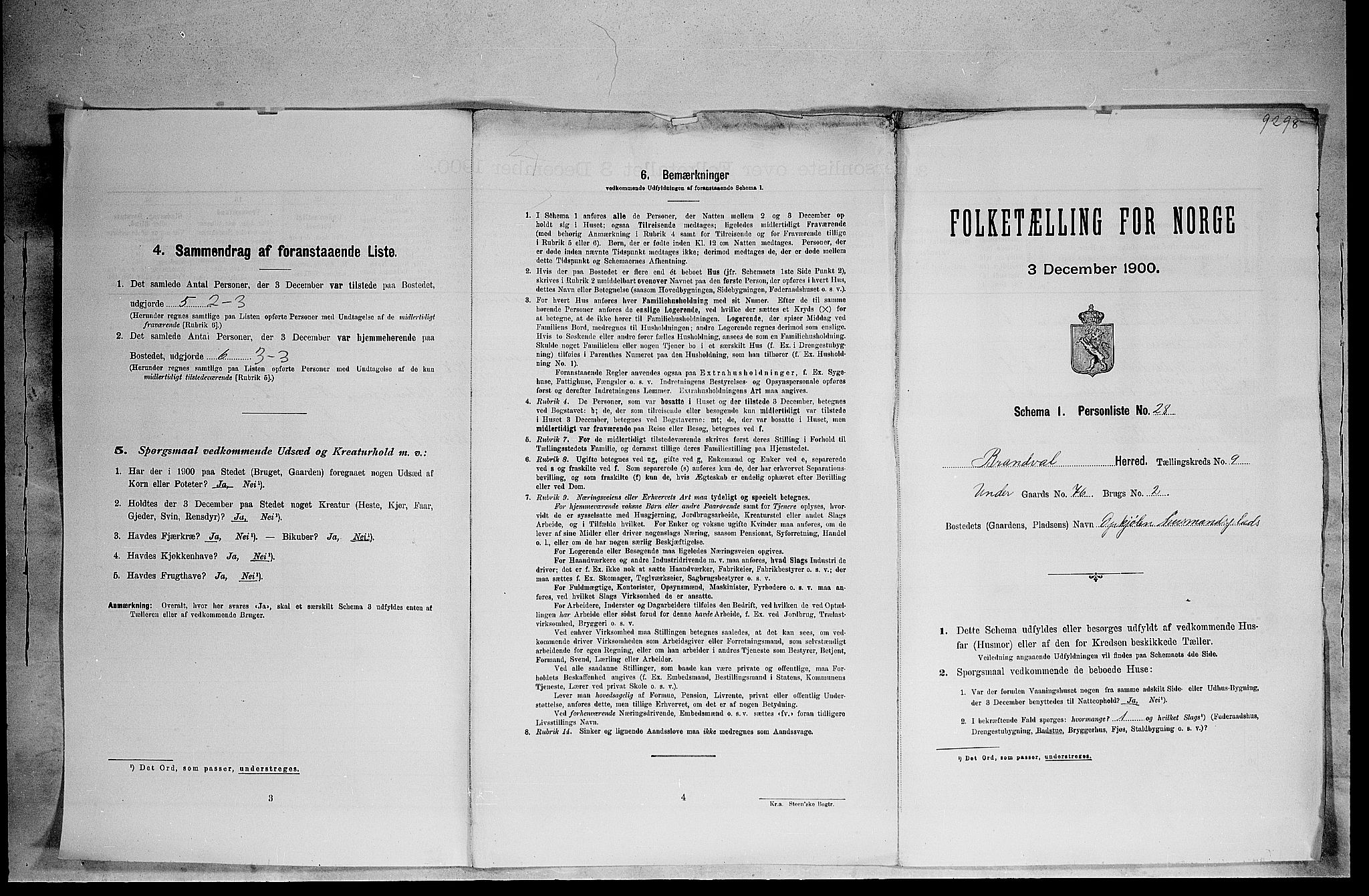 SAH, Folketelling 1900 for 0422 Brandval herred, 1900, s. 1197