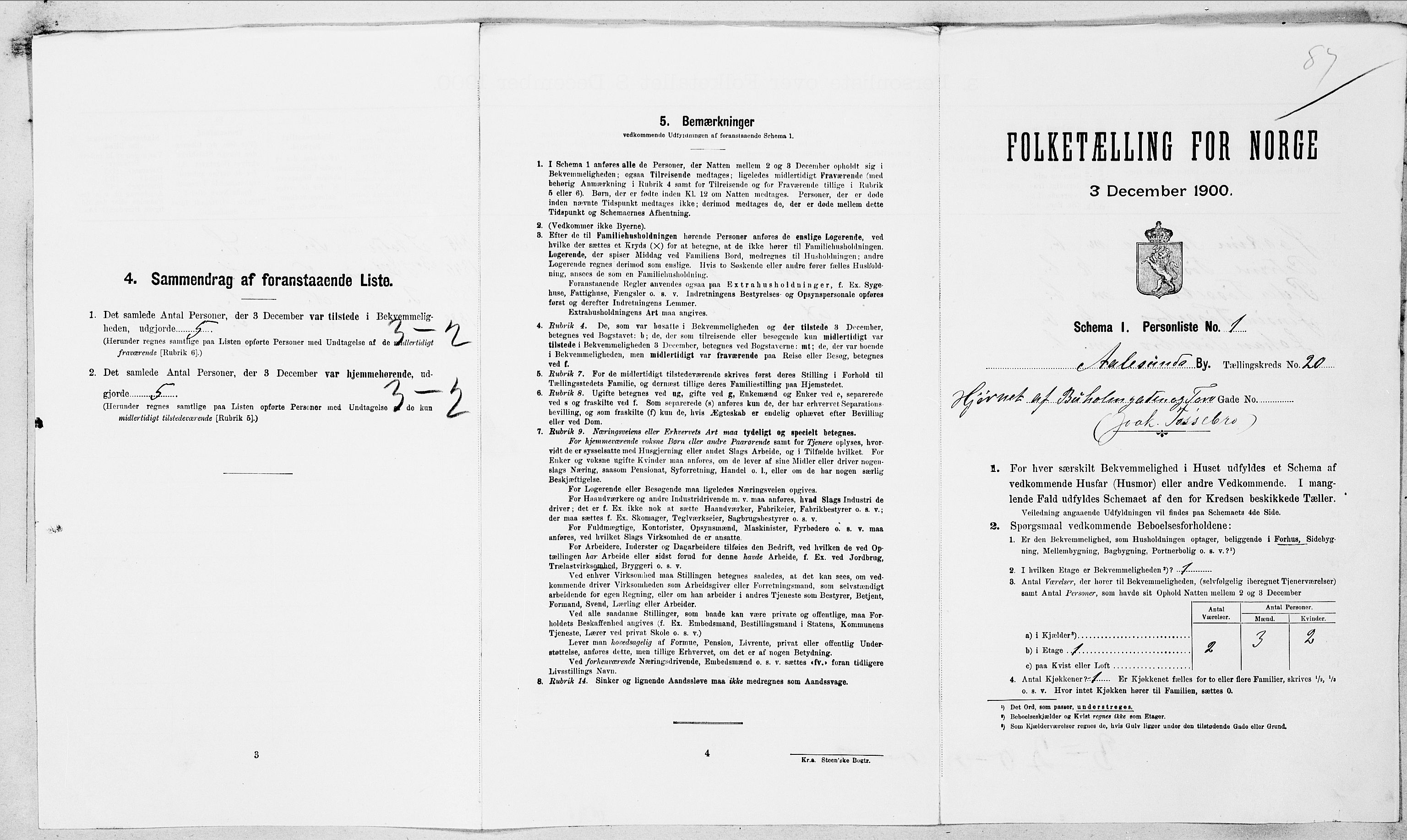 SAT, Folketelling 1900 for 1501 Ålesund kjøpstad, 1900, s. 4901