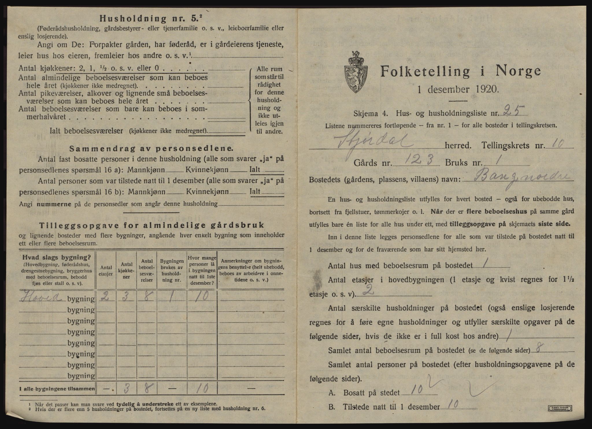 SAT, Folketelling 1920 for 1714 Stjørdal herred, 1920, s. 1282