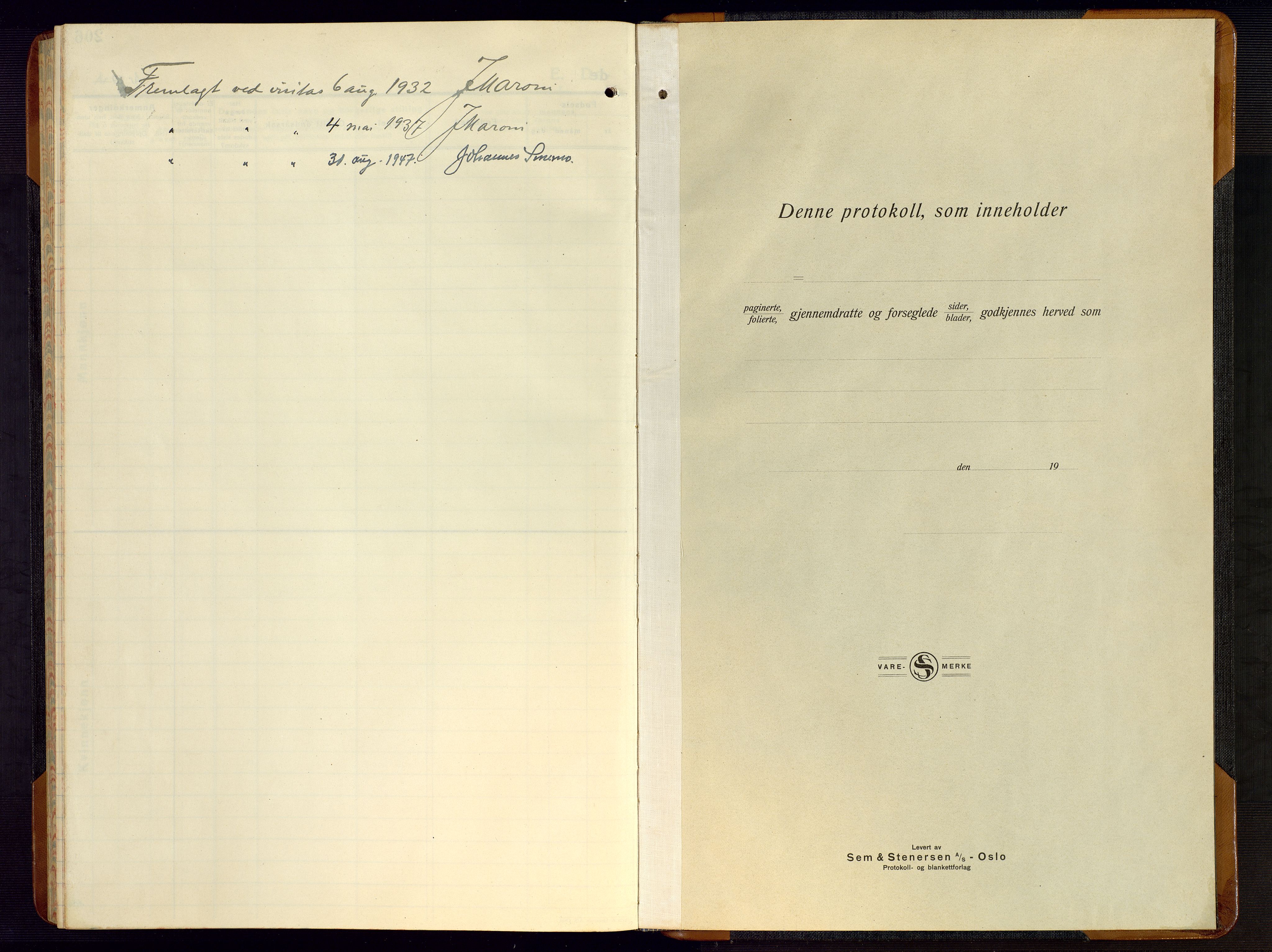Gjerstad sokneprestkontor, AV/SAK-1111-0014/F/Fb/Fba/L0009: Klokkerbok nr. B 9, 1925-1946