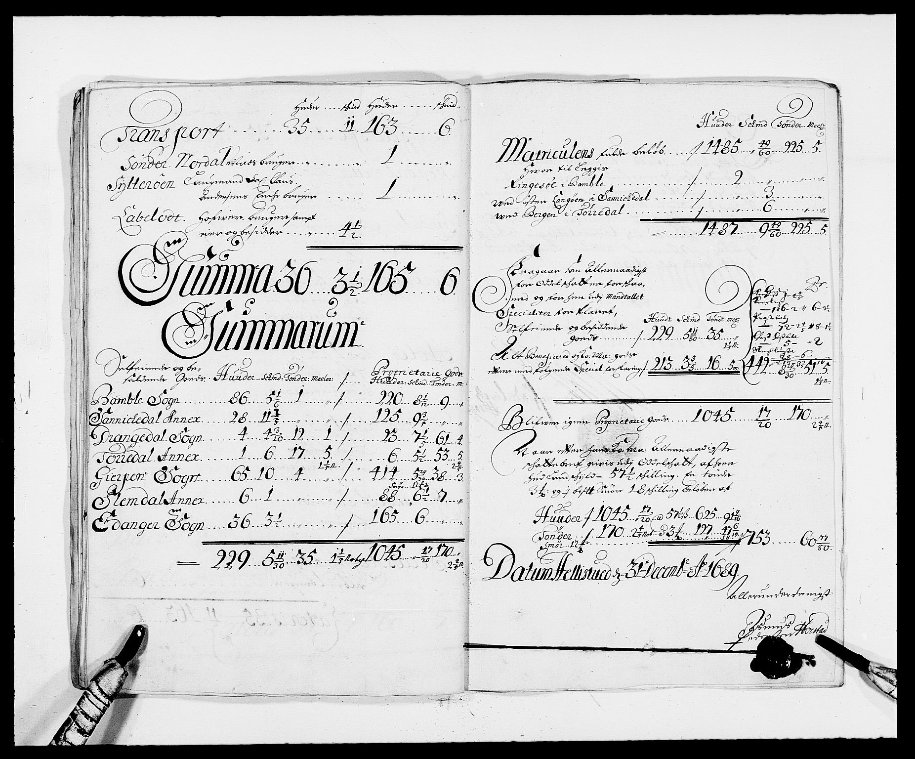 Rentekammeret inntil 1814, Reviderte regnskaper, Fogderegnskap, AV/RA-EA-4092/R34/L2050: Fogderegnskap Bamble, 1688-1691, s. 322