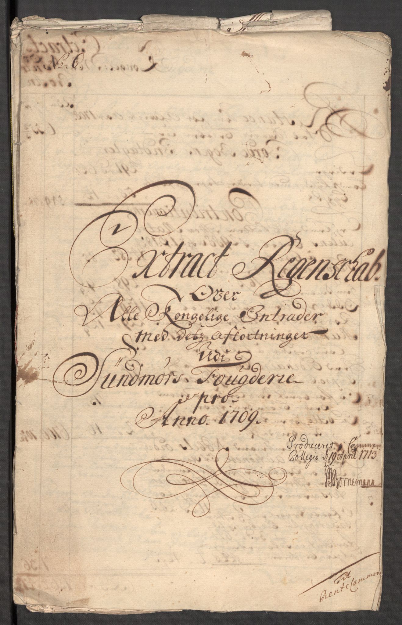 Rentekammeret inntil 1814, Reviderte regnskaper, Fogderegnskap, RA/EA-4092/R54/L3562: Fogderegnskap Sunnmøre, 1708-1709, s. 243