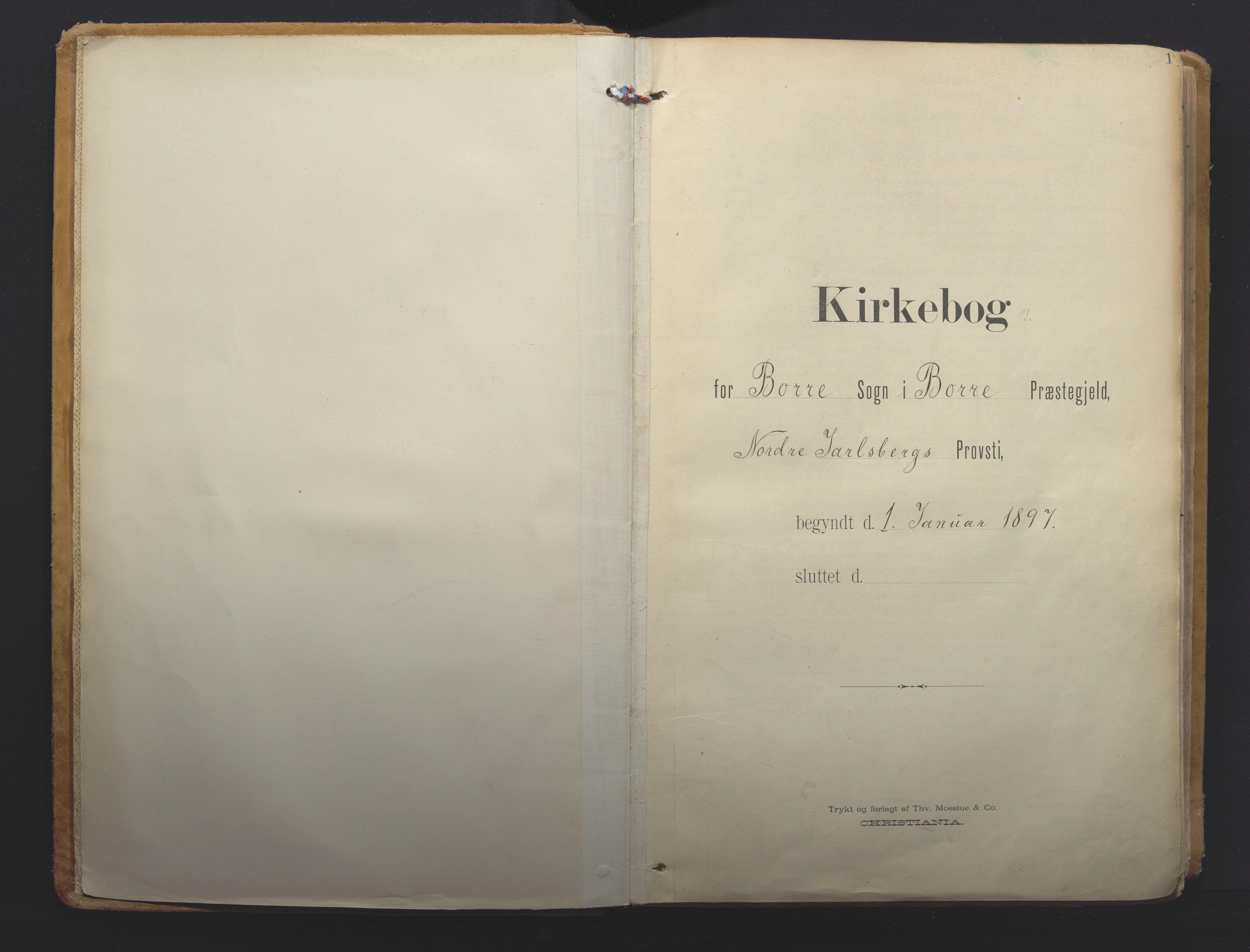Borre kirkebøker, SAKO/A-338/F/Fa/L0011: Ministerialbok nr. I 11, 1897-1921, s. 1