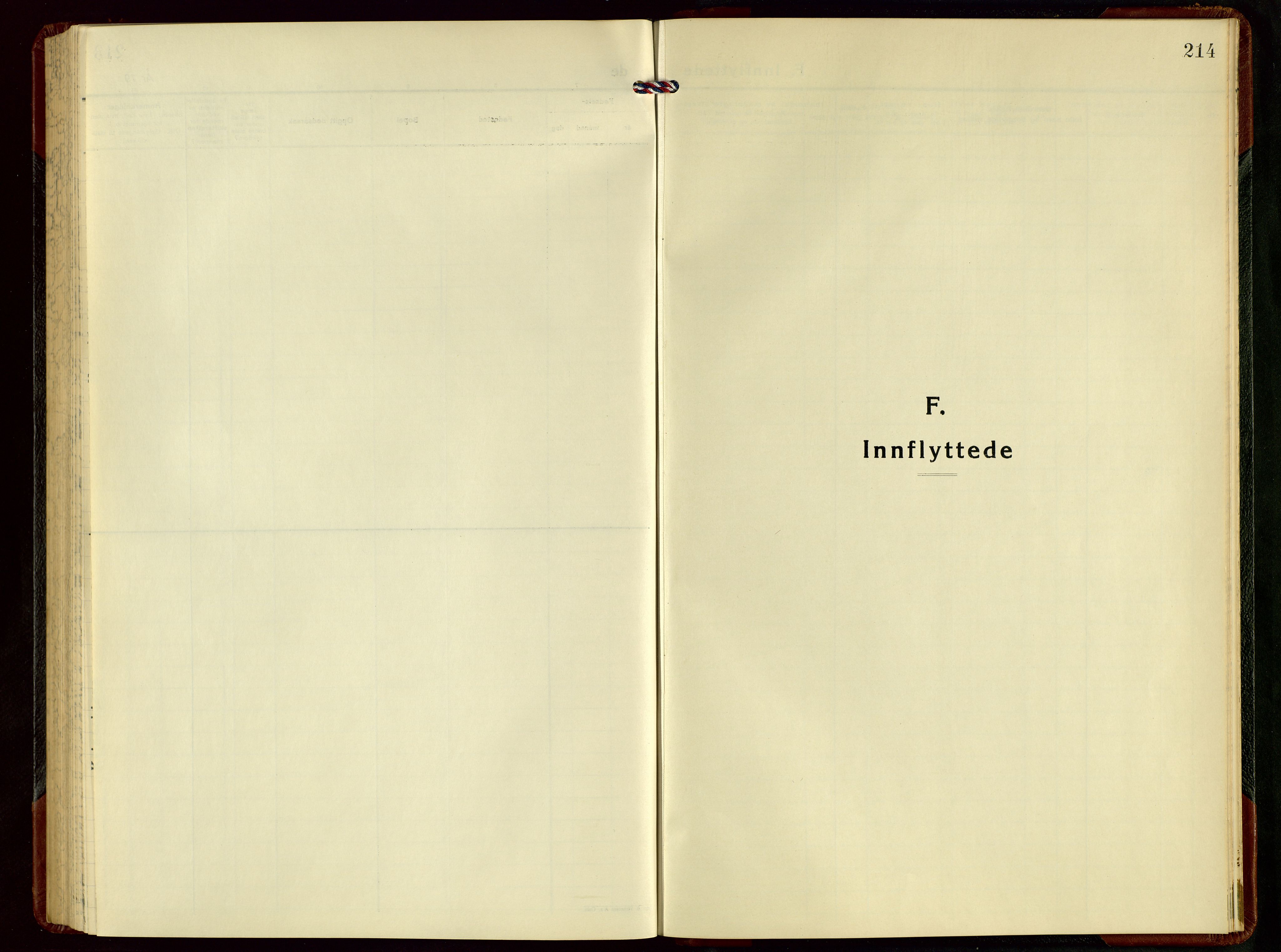 Tysvær sokneprestkontor, SAST/A -101864/H/Ha/Hab/L0008: Klokkerbok nr. B 8, 1947-1957, s. 214