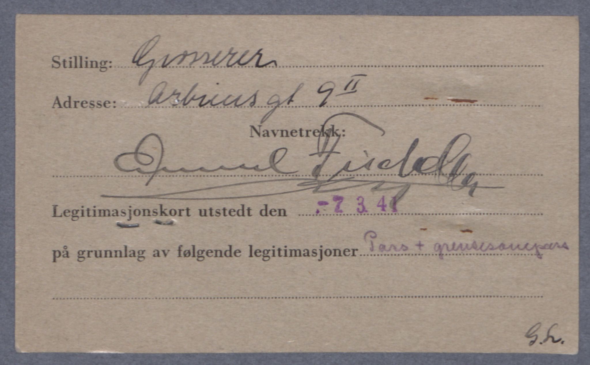 Sosialdepartementet, Våre Falne, AV/RA-S-1708/E/Ee/Eea/L0021A: Legitimasjonskort med fotografier for jøder, 1941-1942, s. 116
