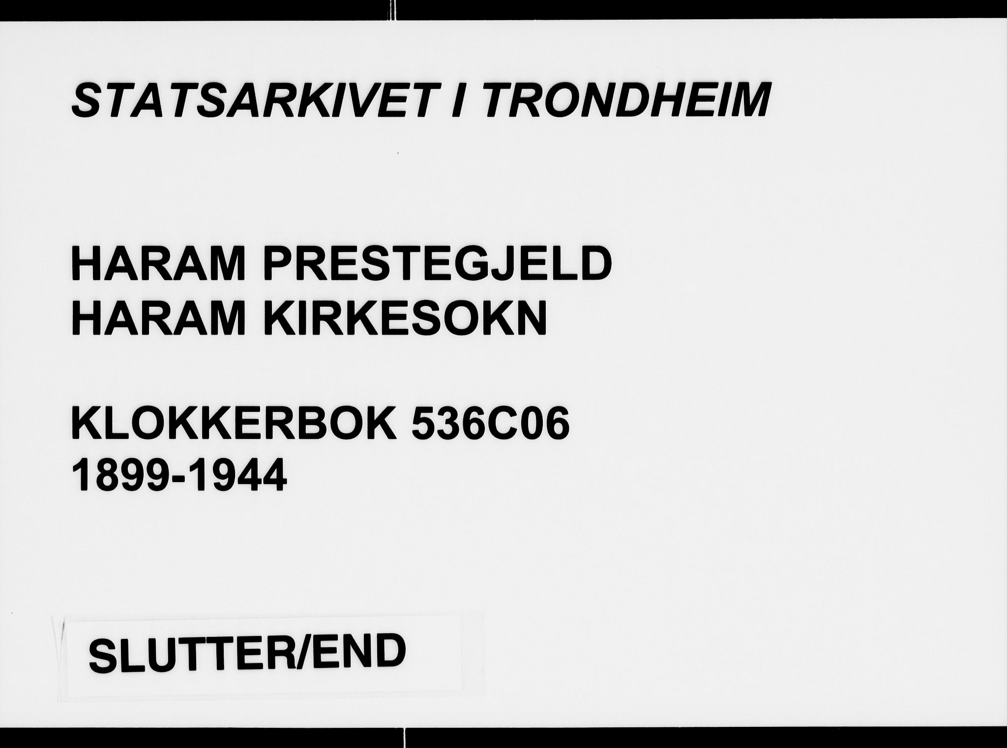 Ministerialprotokoller, klokkerbøker og fødselsregistre - Møre og Romsdal, AV/SAT-A-1454/536/L0511: Klokkerbok nr. 536C06, 1899-1944