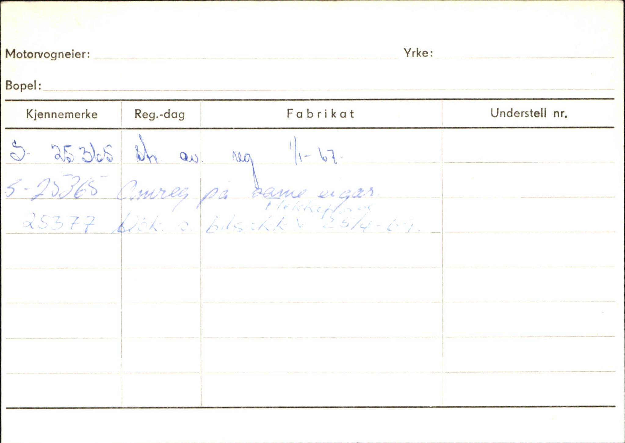 Statens vegvesen, Sogn og Fjordane vegkontor, SAB/A-5301/4/F/L0133: Eigarregister Bremanger A-Å. Gaular A-H, 1945-1975, s. 436