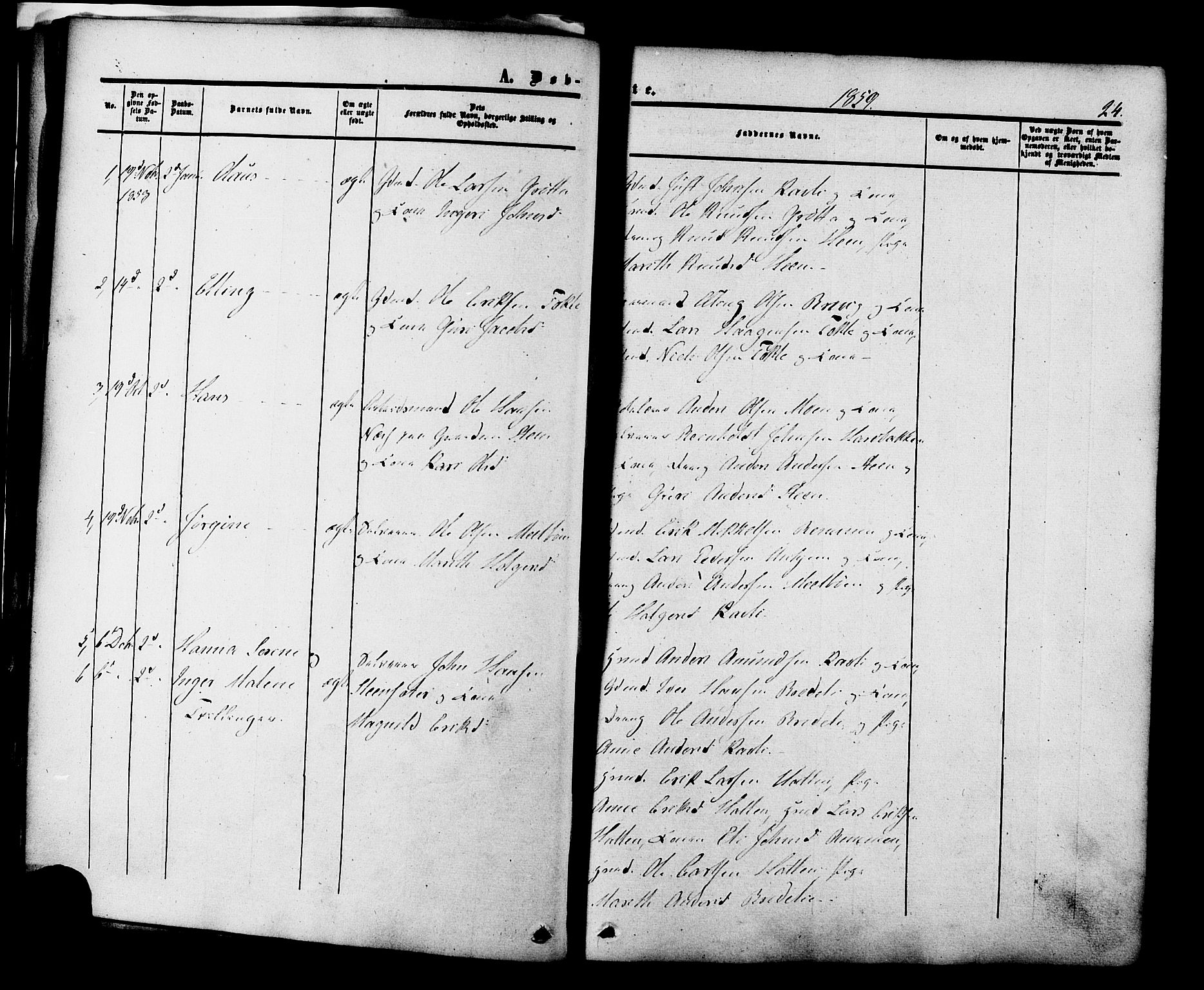 Ministerialprotokoller, klokkerbøker og fødselsregistre - Møre og Romsdal, AV/SAT-A-1454/545/L0586: Ministerialbok nr. 545A02, 1854-1877, s. 24