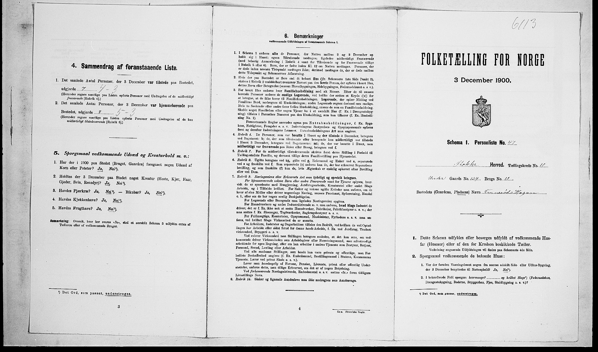 RA, Folketelling 1900 for 0720 Stokke herred, 1900, s. 1687