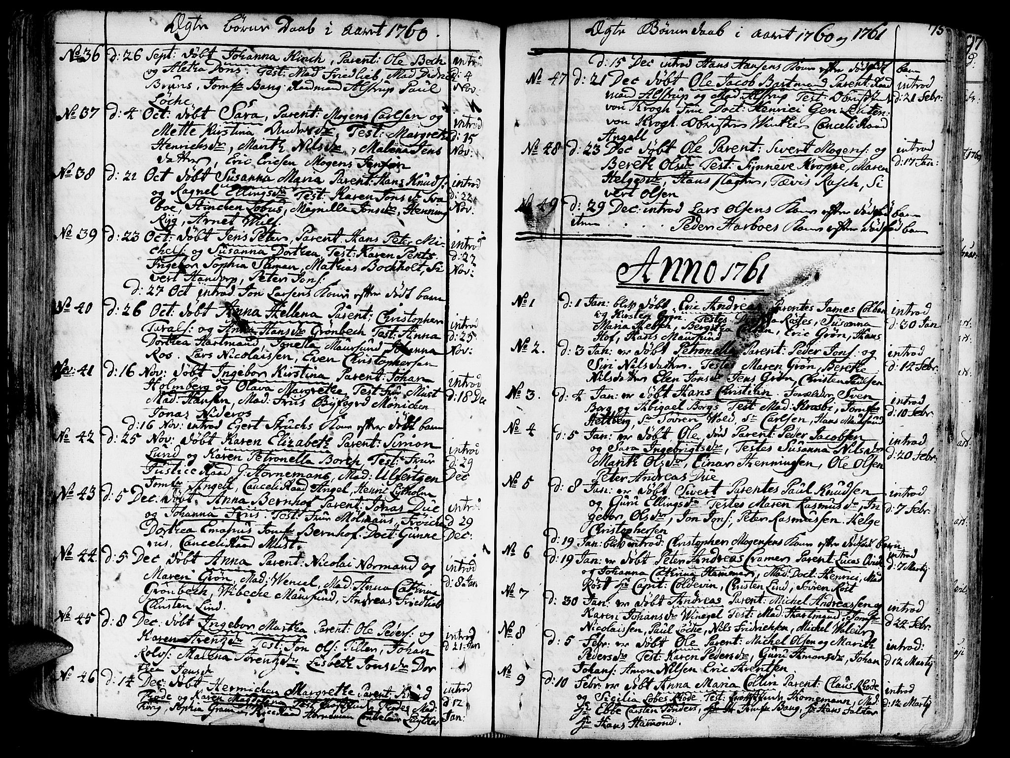 Ministerialprotokoller, klokkerbøker og fødselsregistre - Sør-Trøndelag, AV/SAT-A-1456/602/L0103: Ministerialbok nr. 602A01, 1732-1774, s. 75