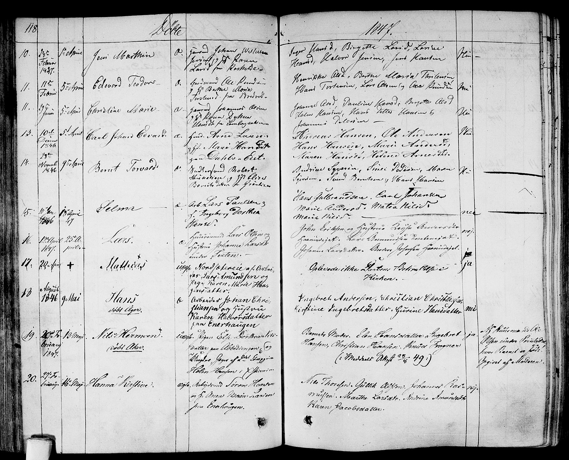 Gamlebyen prestekontor Kirkebøker, AV/SAO-A-10884/F/Fa/L0003: Ministerialbok nr. 3, 1829-1849, s. 118