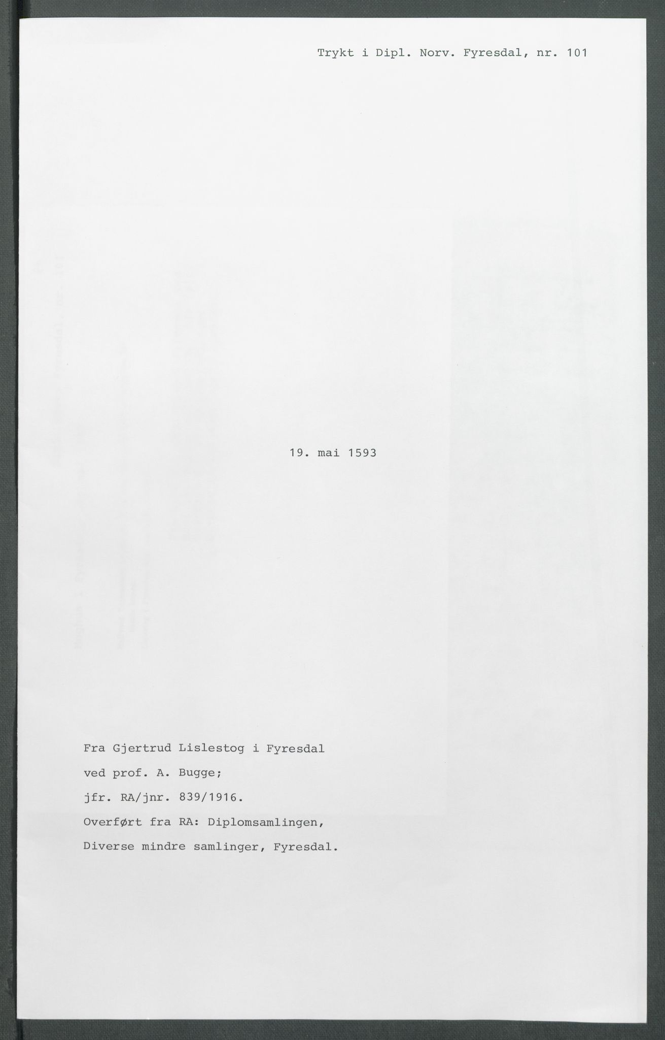 Riksarkivets diplomsamling, AV/RA-EA-5965/F02/L0097: Dokumenter, 1593, s. 37