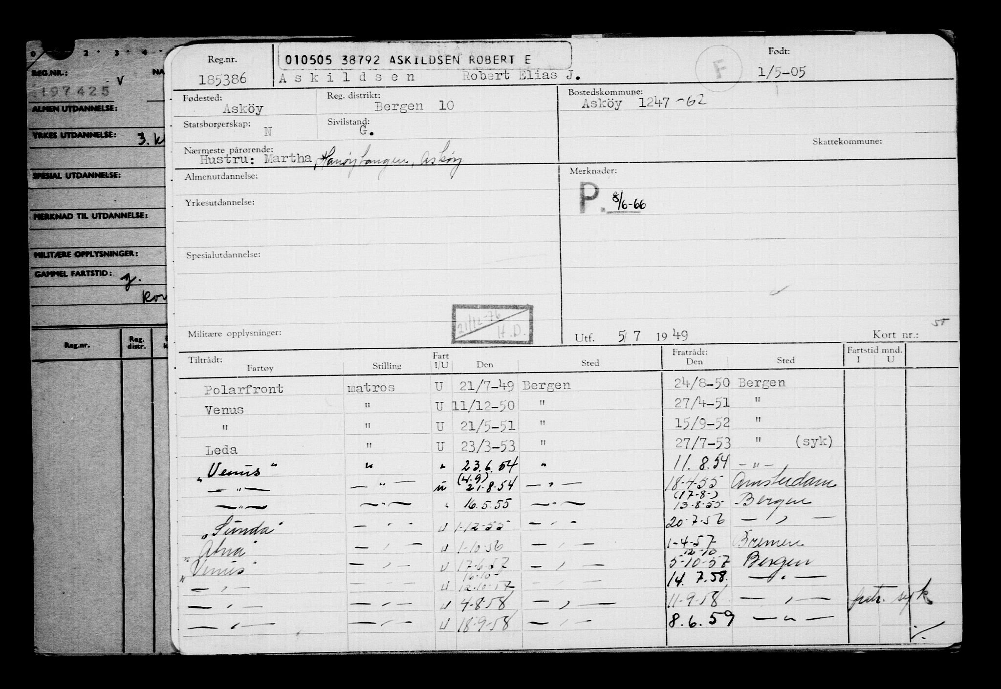 Direktoratet for sjømenn, AV/RA-S-3545/G/Gb/L0059: Hovedkort, 1905, s. 3