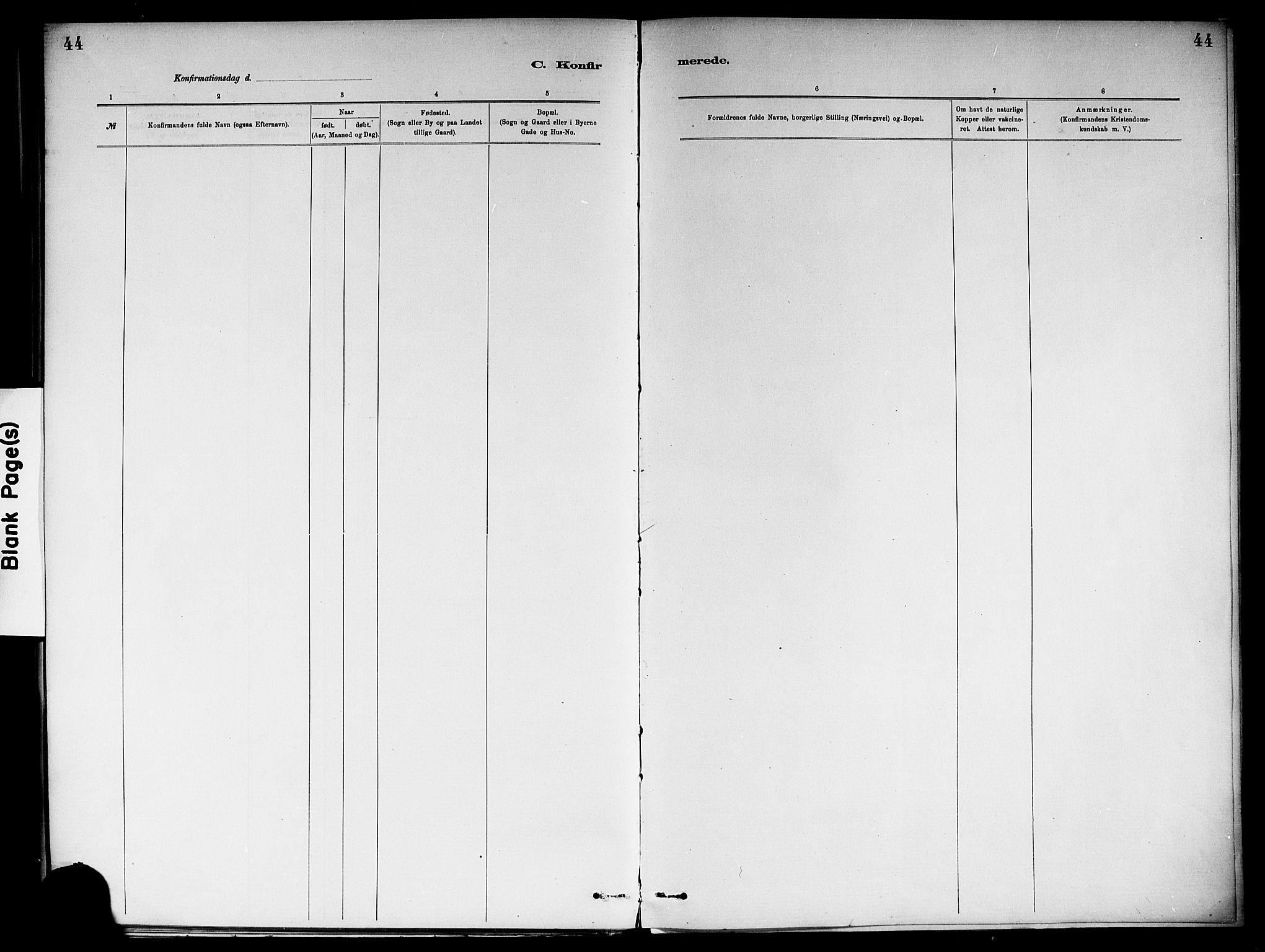 Ål kirkebøker, AV/SAKO-A-249/F/Fb/L0001: Ministerialbok nr. II 1, 1882-1899, s. 44