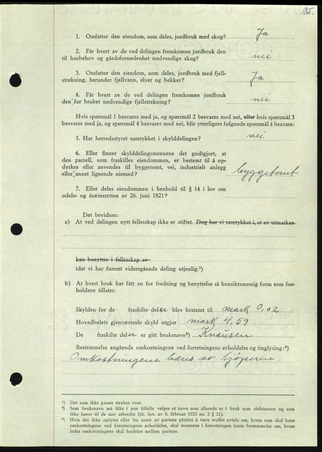 Nordmøre sorenskriveri, AV/SAT-A-4132/1/2/2Ca: Pantebok nr. A107, 1947-1948, Dagboknr: 3000/1947