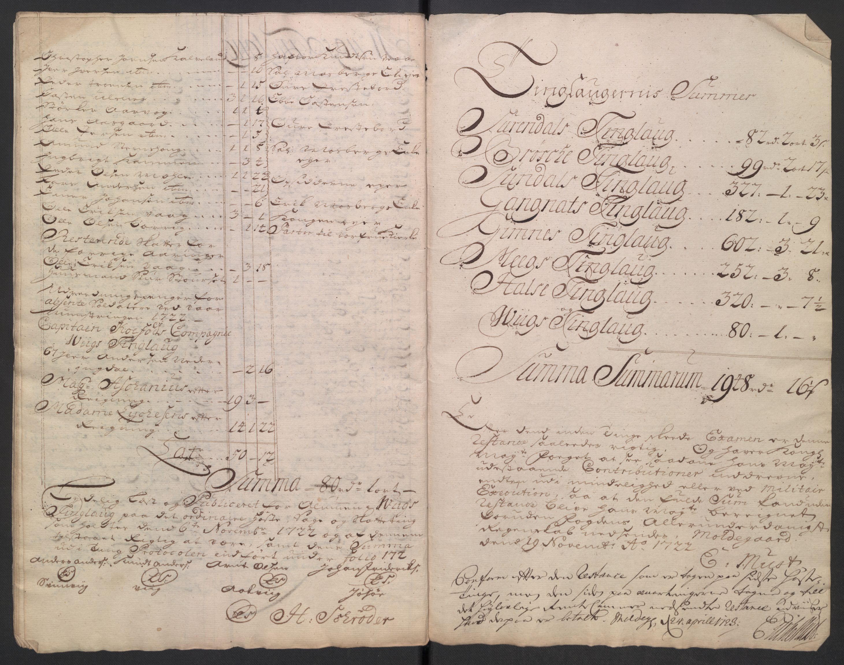 Rentekammeret inntil 1814, Reviderte regnskaper, Fogderegnskap, RA/EA-4092/R56/L3755: Fogderegnskap Nordmøre, 1722, s. 361