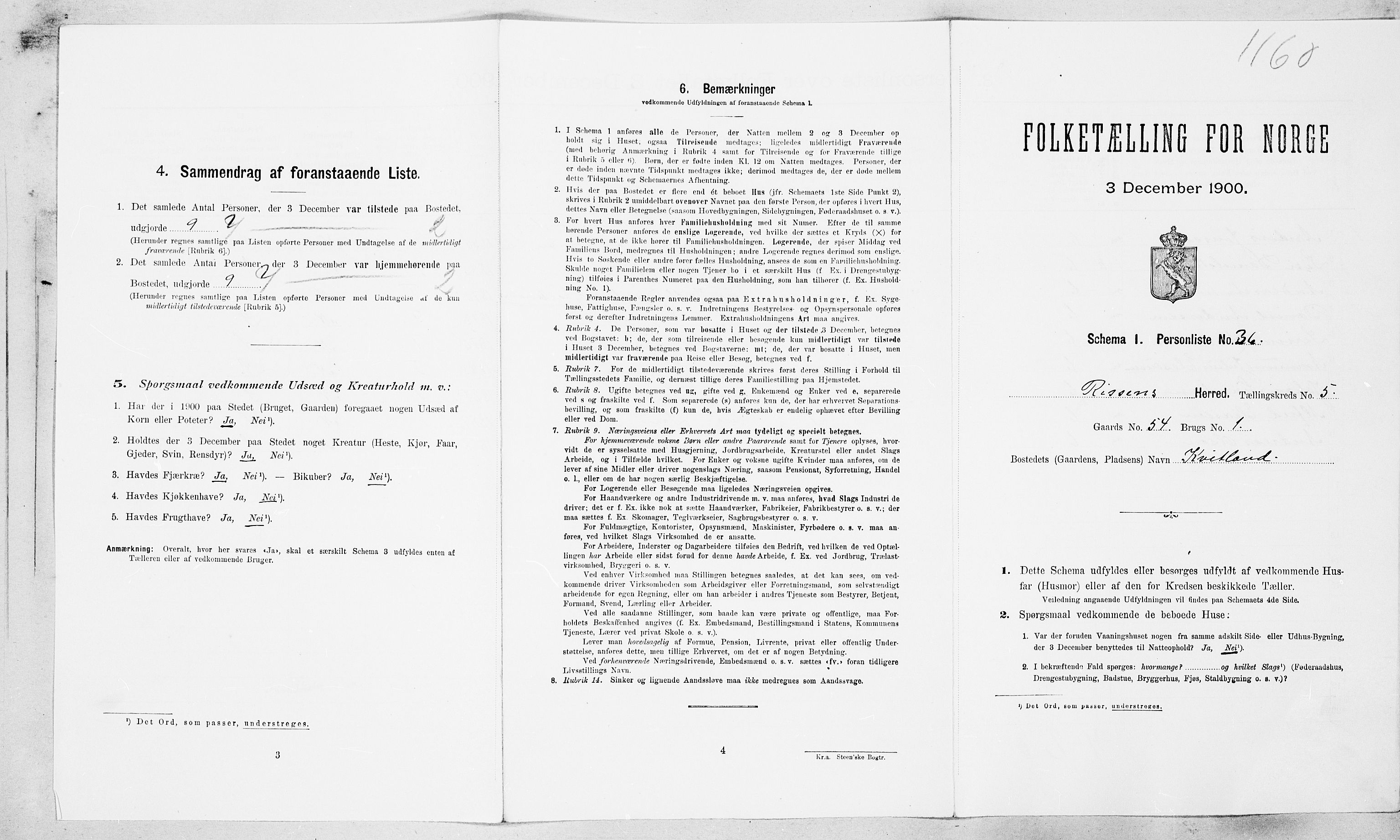 SAT, Folketelling 1900 for 1624 Rissa herred, 1900, s. 640