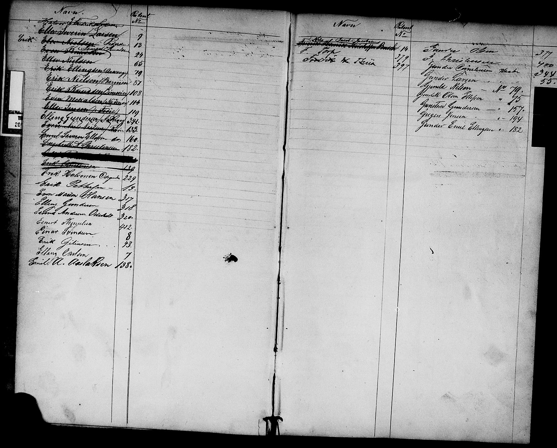 Risør mønstringskrets, SAK/2031-0010/F/Fa/L0001: Annotasjonsrulle nr 1-435 med register, D-1, 1860-1865, s. 4