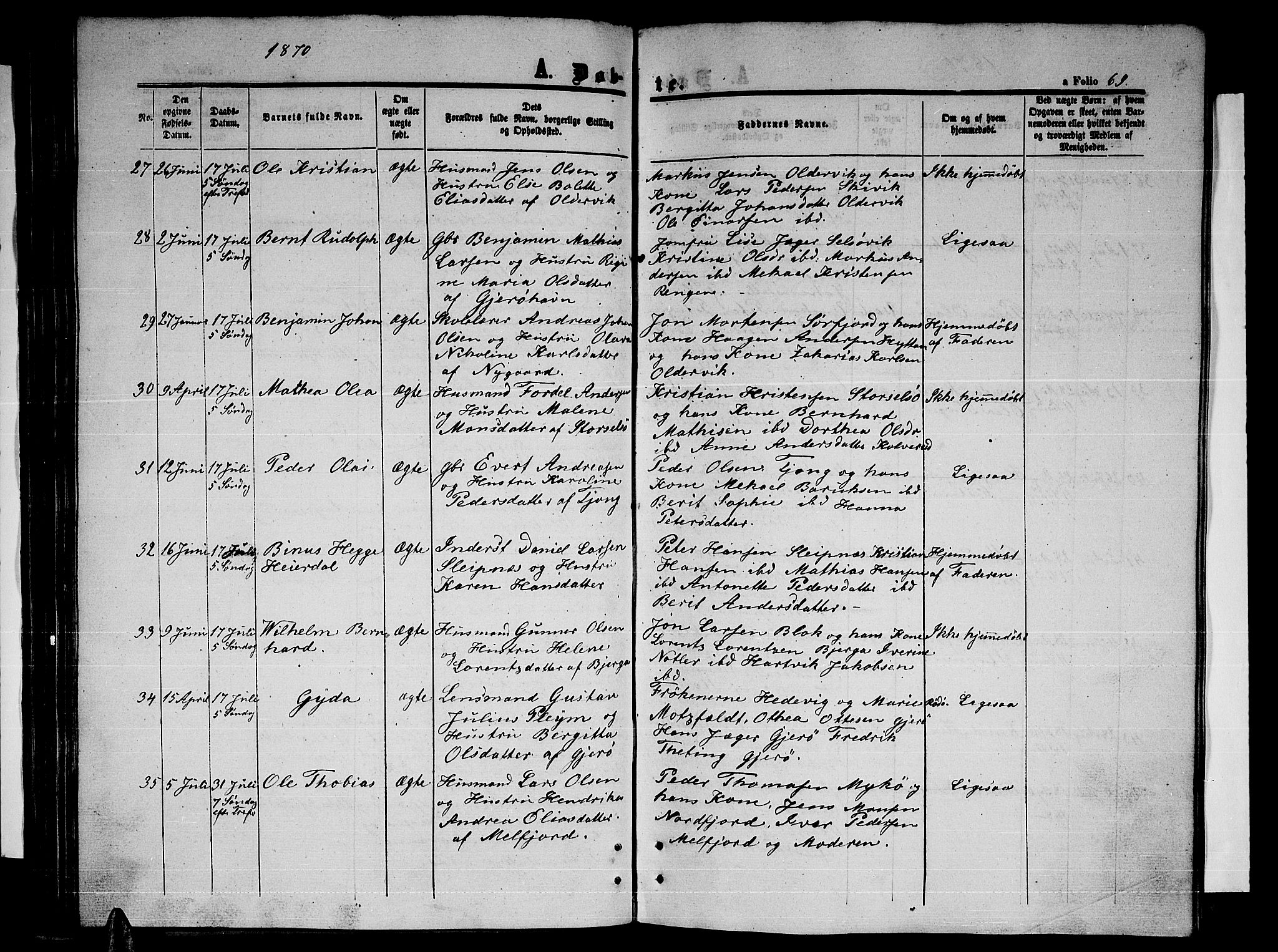 Ministerialprotokoller, klokkerbøker og fødselsregistre - Nordland, AV/SAT-A-1459/841/L0619: Klokkerbok nr. 841C03, 1856-1876, s. 69