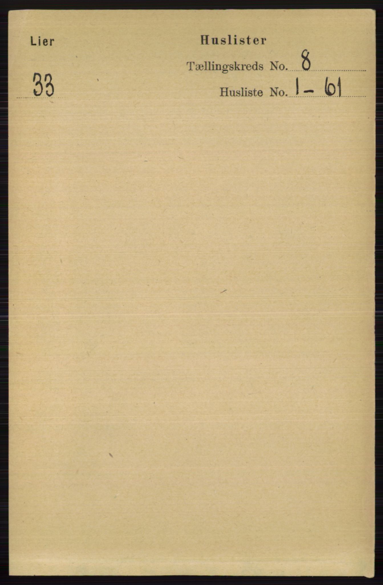 RA, Folketelling 1891 for 0626 Lier herred, 1891, s. 4995