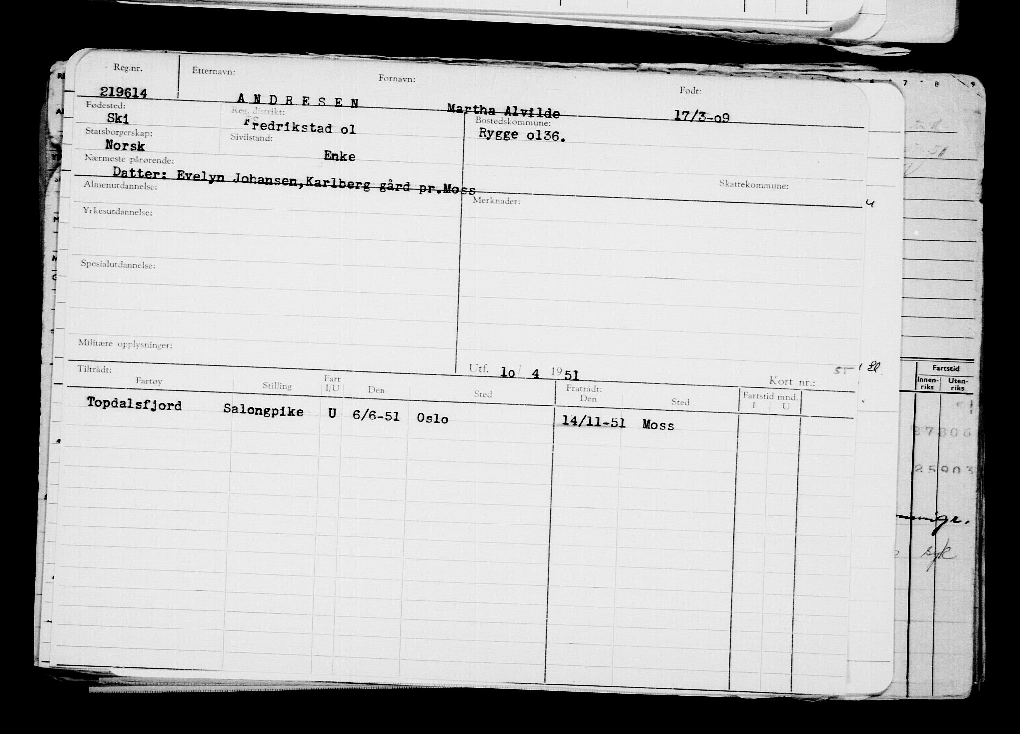 Direktoratet for sjømenn, AV/RA-S-3545/G/Gb/L0082: Hovedkort, 1909, s. 254