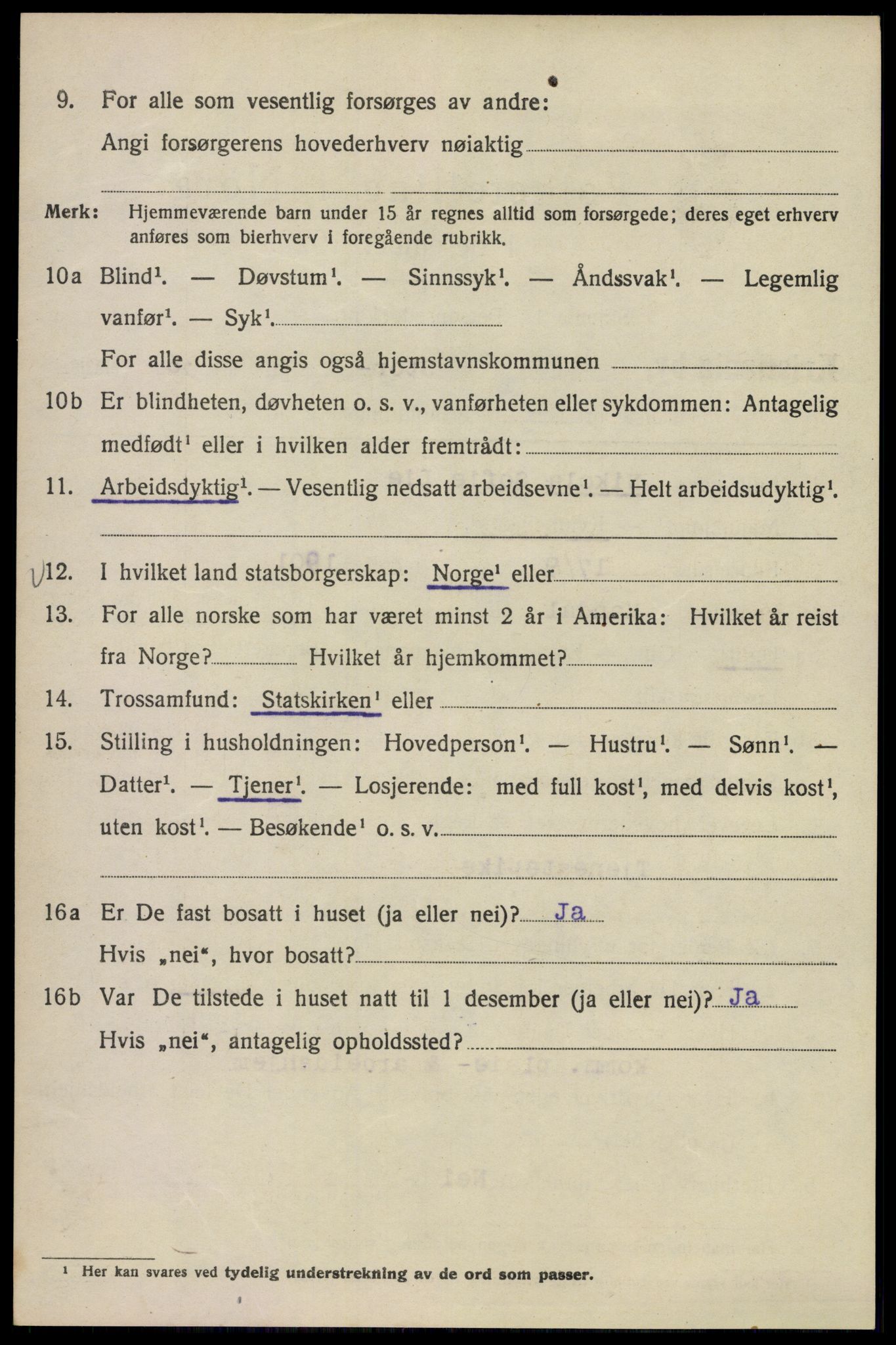 SAO, Folketelling 1920 for 0301 Kristiania kjøpstad, 1920, s. 548920